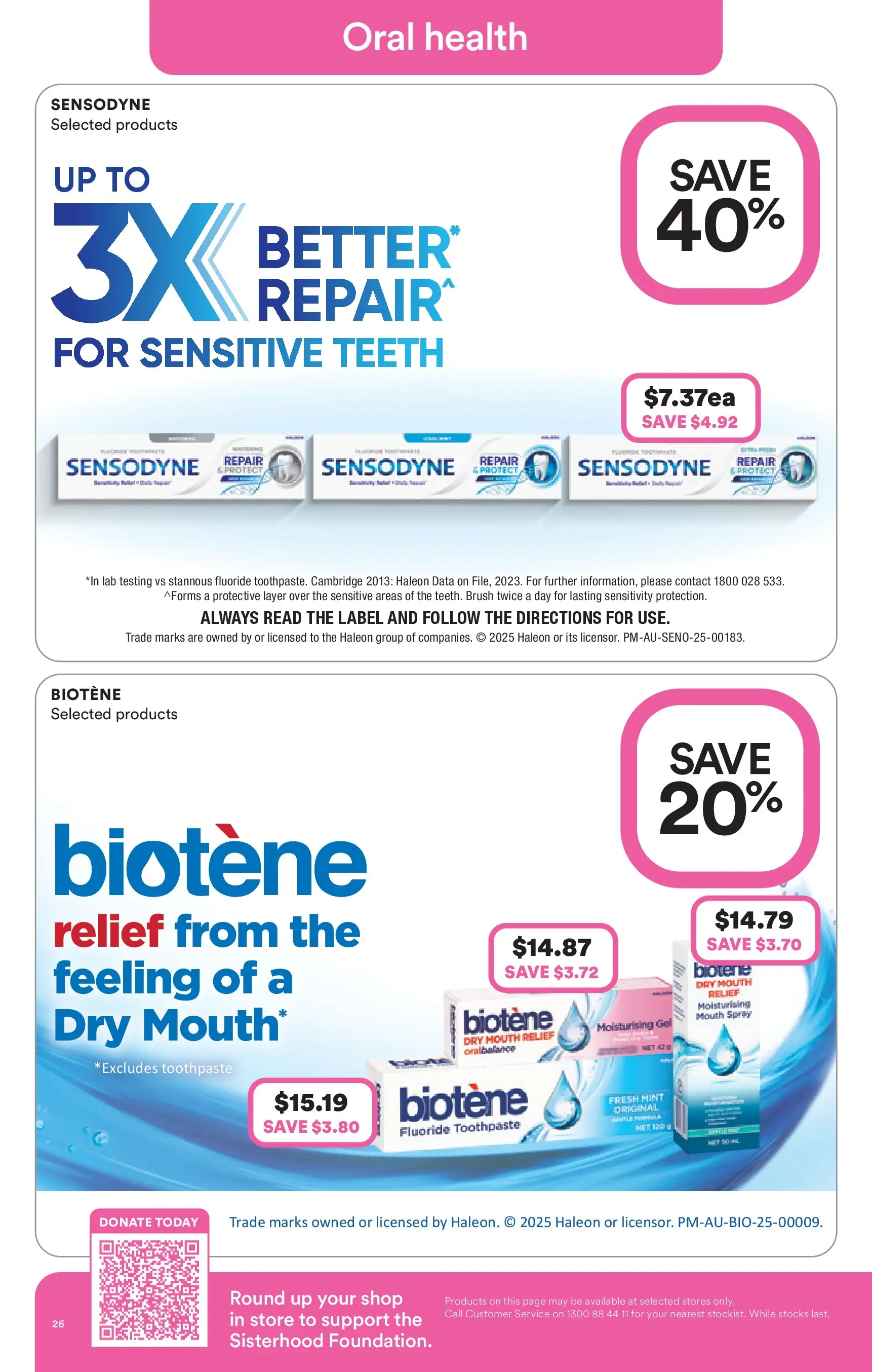 Priceline Pharmacy - Priceline Catalogue - 21/01/2026 > weekly / monthly specials | Page: 26 | Products: Brush, Toothpaste, Sensitive teeth