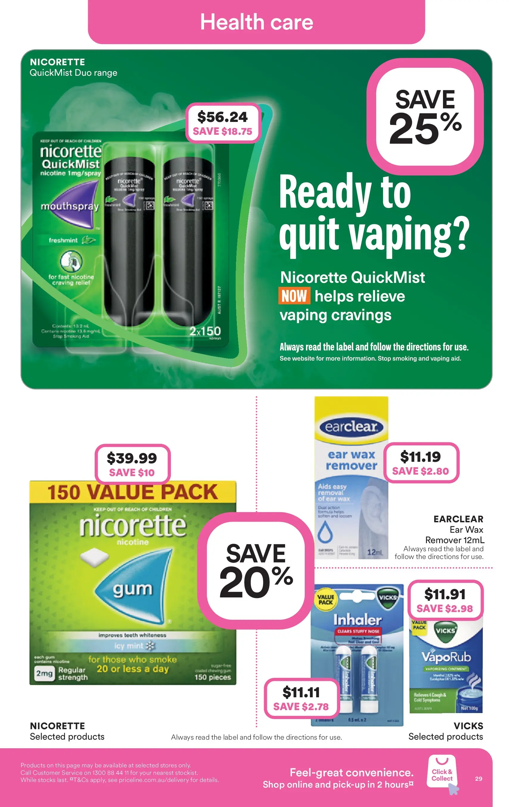 Priceline Pharmacy - Priceline Catalogue - 21/01/2026 > weekly / monthly specials | Page: 29 | Products: VapoRub