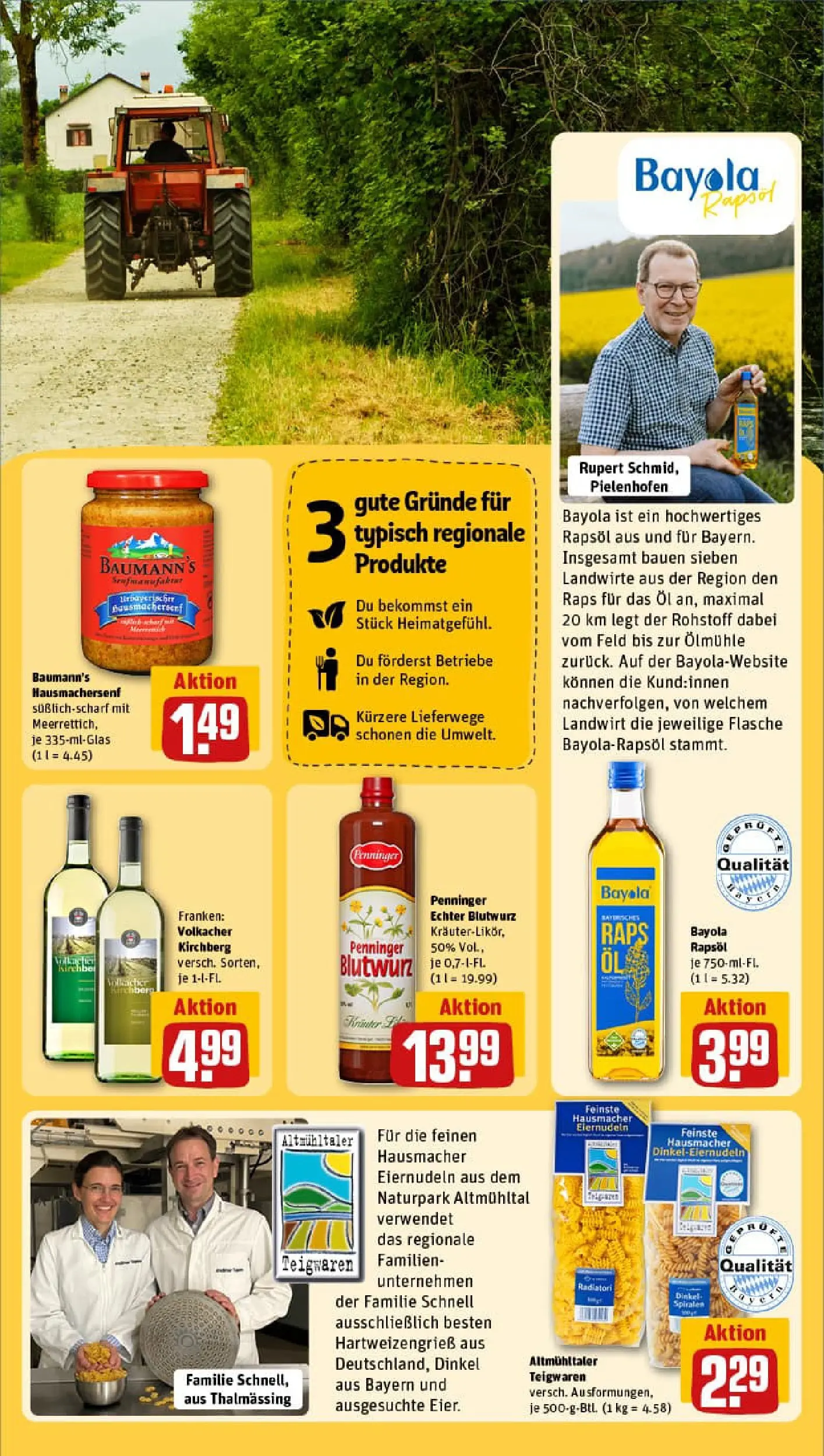 REWE Prospekt ab 26.01.2026 zum Blättern » Angebote | Seite: 23 | Produkte: Öl, Rapsöl, Pasta