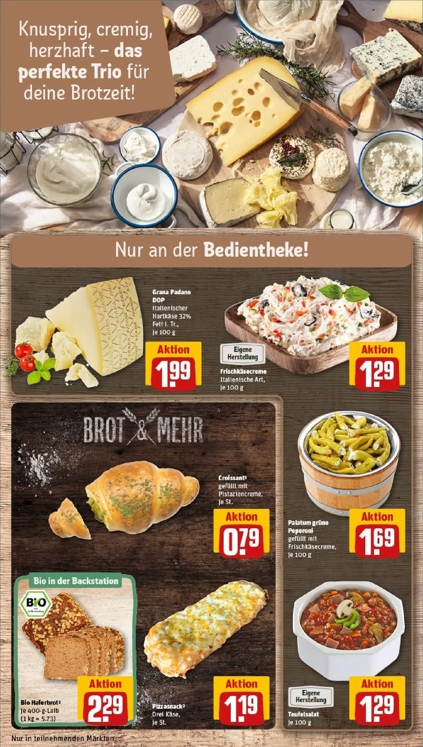 REWE Prospekt ab 26.01.2026 zum Blättern » Angebote | Seite: 11 | Produkte: Croissant, Brot, Pizza