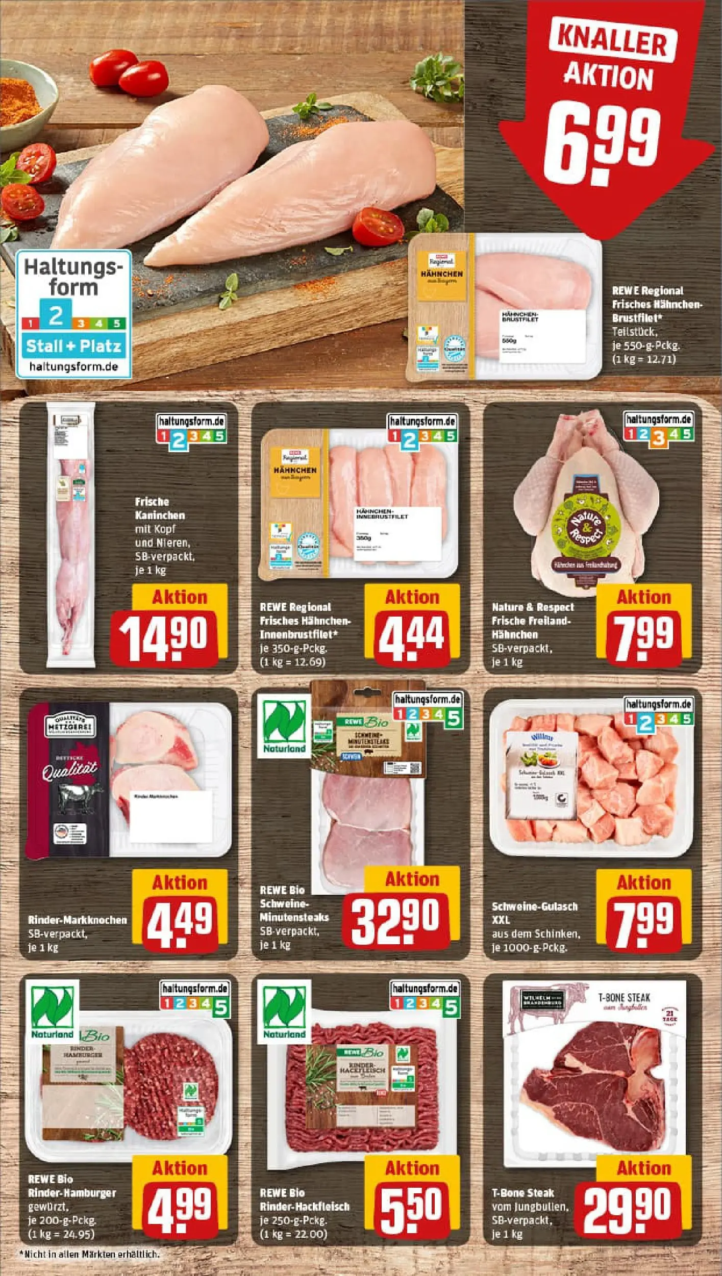 REWE Prospekt ab 26.01.2026 zum Blättern » Angebote | Seite: 10 | Produkte: Hahnchen, Kaninchen, Burger, Steak