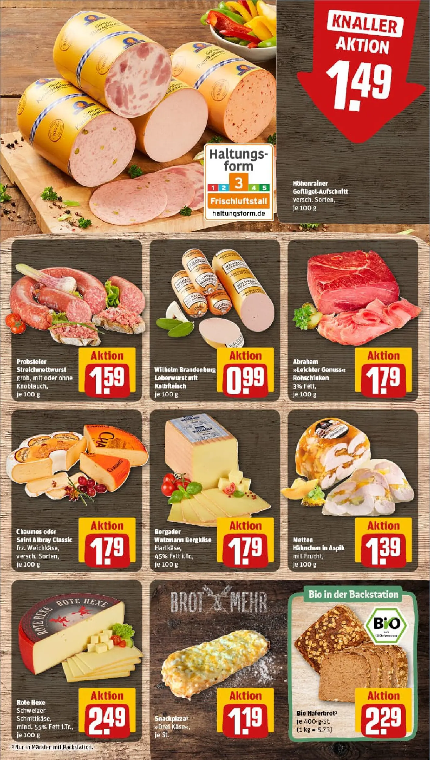 REWE Prospekt ab 26.01.2026 zum Blättern » Angebote | Seite: 9 | Produkte: Hahnchen, Brot, Pizza