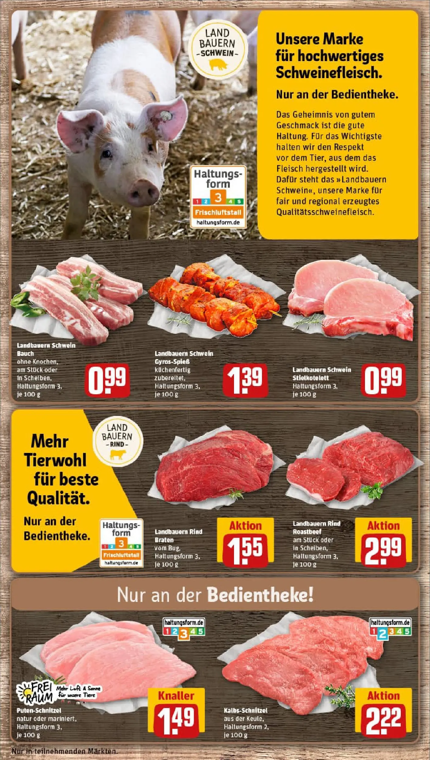 REWE Prospekt ab 26.01.2026 zum Blättern » Angebote | Seite: 10 | Produkte: Roastbeef, Putenschnitzel, Fleisch