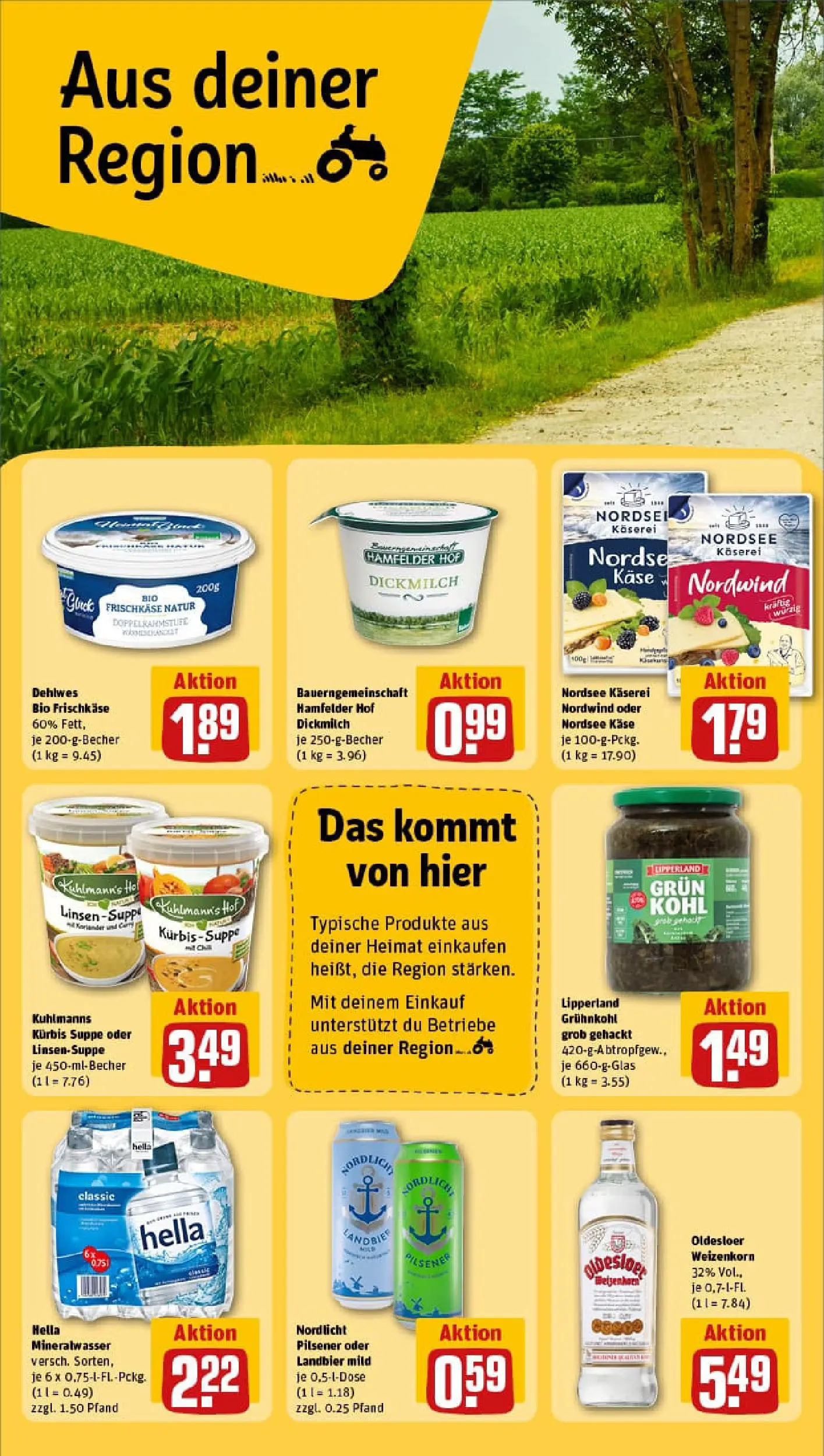 REWE Prospekt ab 26.01.2026 zum Blättern » Angebote | Seite: 24 | Produkte: Käse, Hella, Kürbis, Frischkase