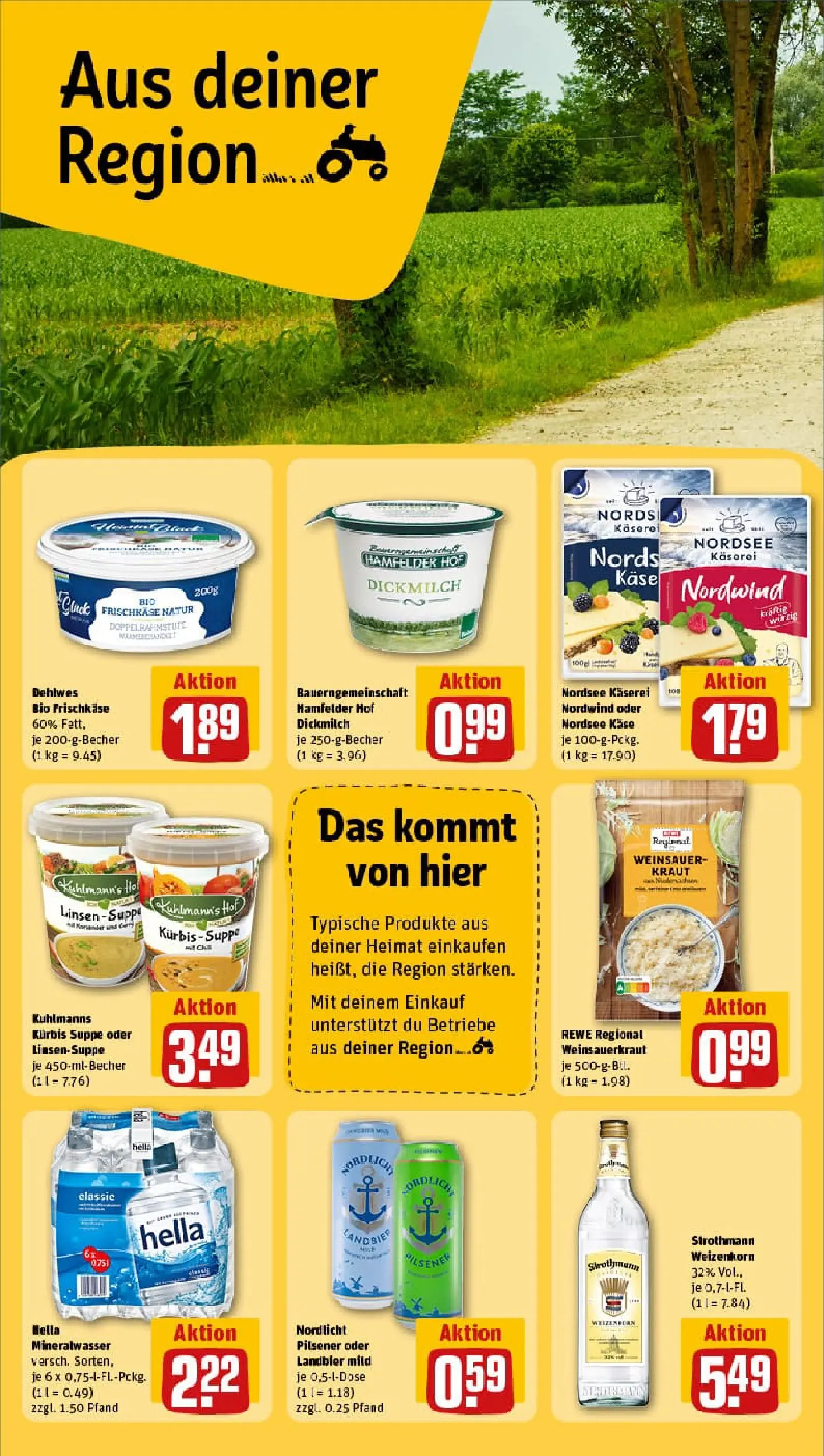REWE Prospekt ab 26.01.2026 zum Blättern » Angebote | Seite: 24 | Produkte: Käse, Kraut, Kürbis, Frischkase