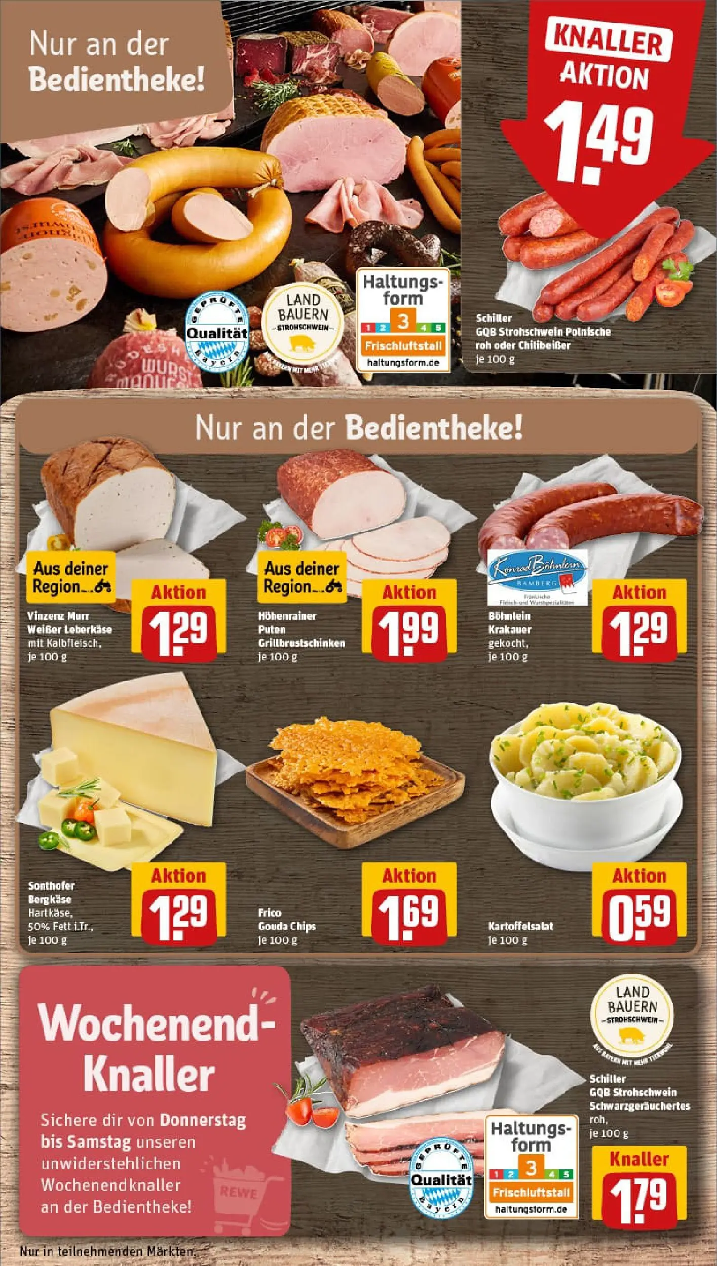 REWE Prospekt ab 26.01.2026 zum Blättern » Angebote | Seite: 13 | Produkte: Gouda, Wurst, Chips, Leberkase