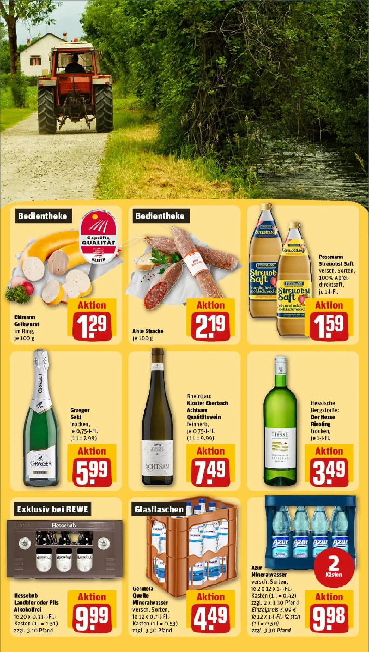 REWE Prospekt ab 26.01.2026 zum Blättern » Angebote | Seite: 19 | Produkte: Sekt, Pils, Mineralwasser, Saft