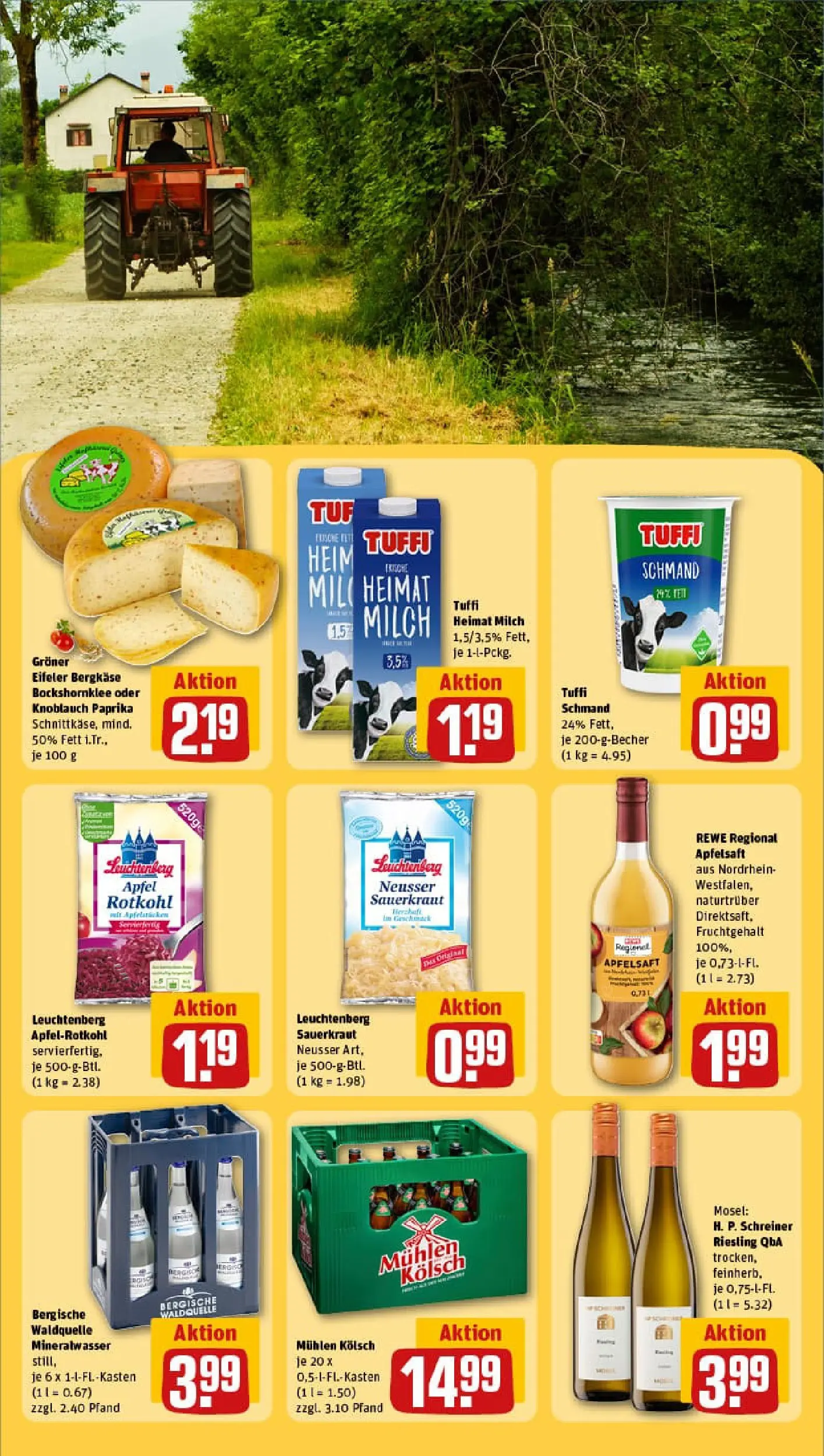 REWE Prospekt ab 26.01.2026 zum Blättern » Angebote | Seite: 21 | Produkte: Milch, Mineralwasser, Apple, Paprika