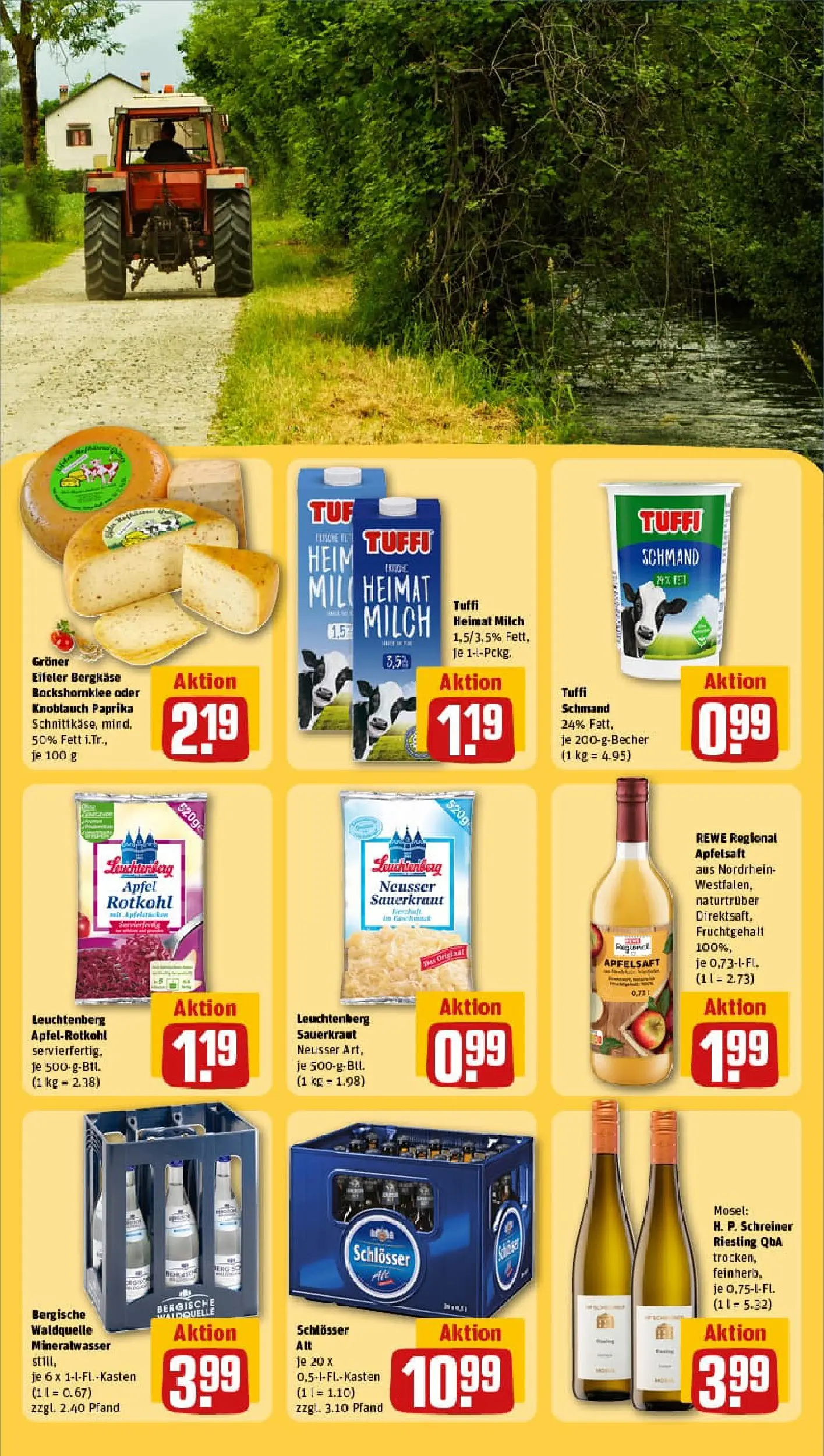 REWE Prospekt ab 26.01.2026 zum Blättern » Angebote | Seite: 21 | Produkte: Milch, Rotkohl, Apfelsaft, Apple