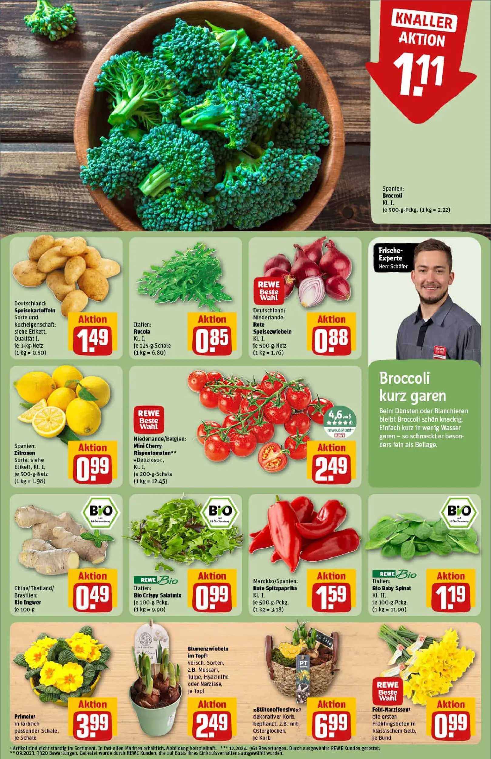 REWE Prospekt ab 26.01.2026 zum Blättern » Angebote | Seite: 7 | Produkte: Rucola, Korb, Wasser, Zitronen