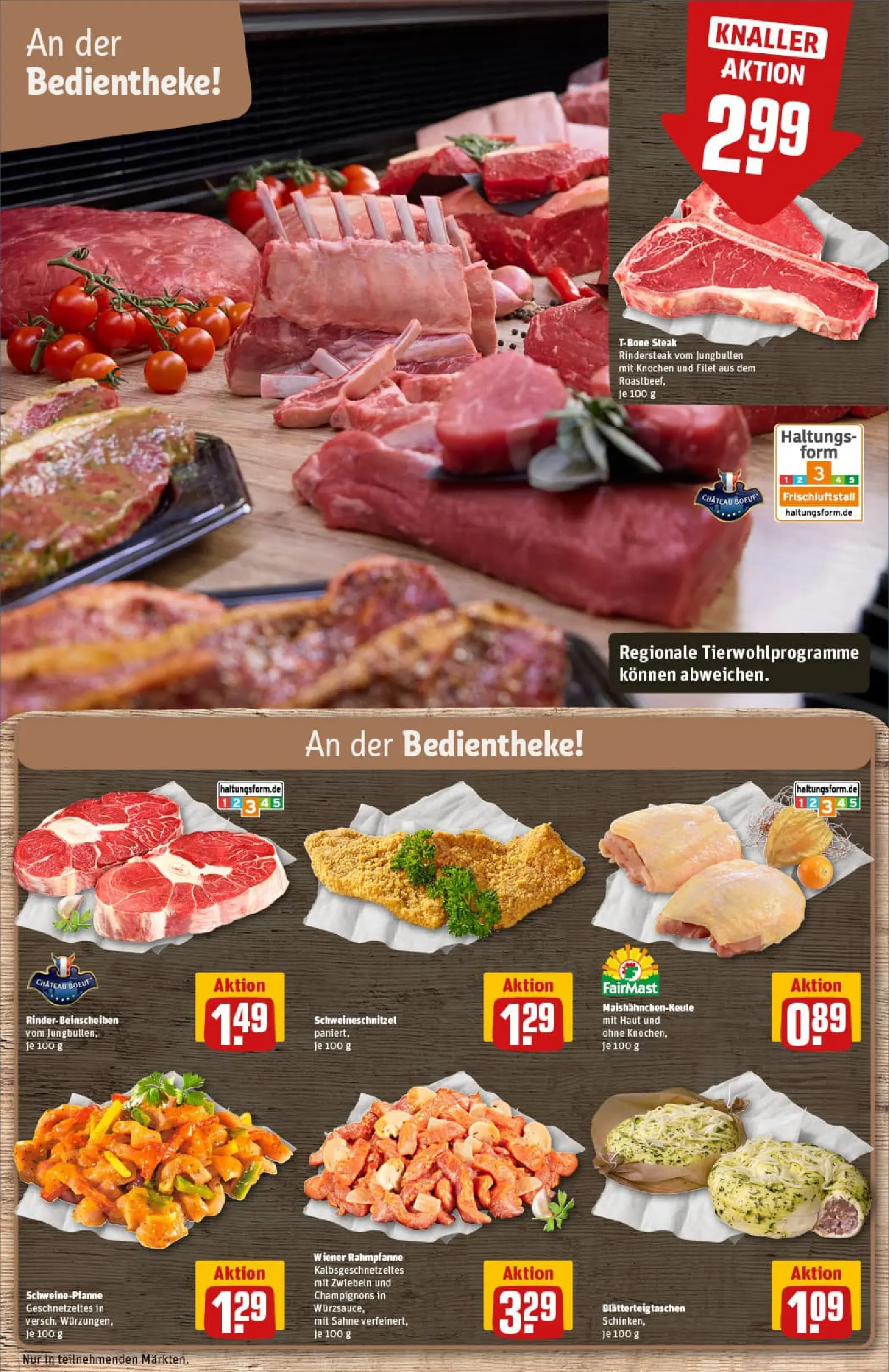 REWE Prospekt ab 26.01.2026 zum Blättern » Angebote | Seite: 10 | Produkte: Champignons, Zwiebeln, Steak, Sahne