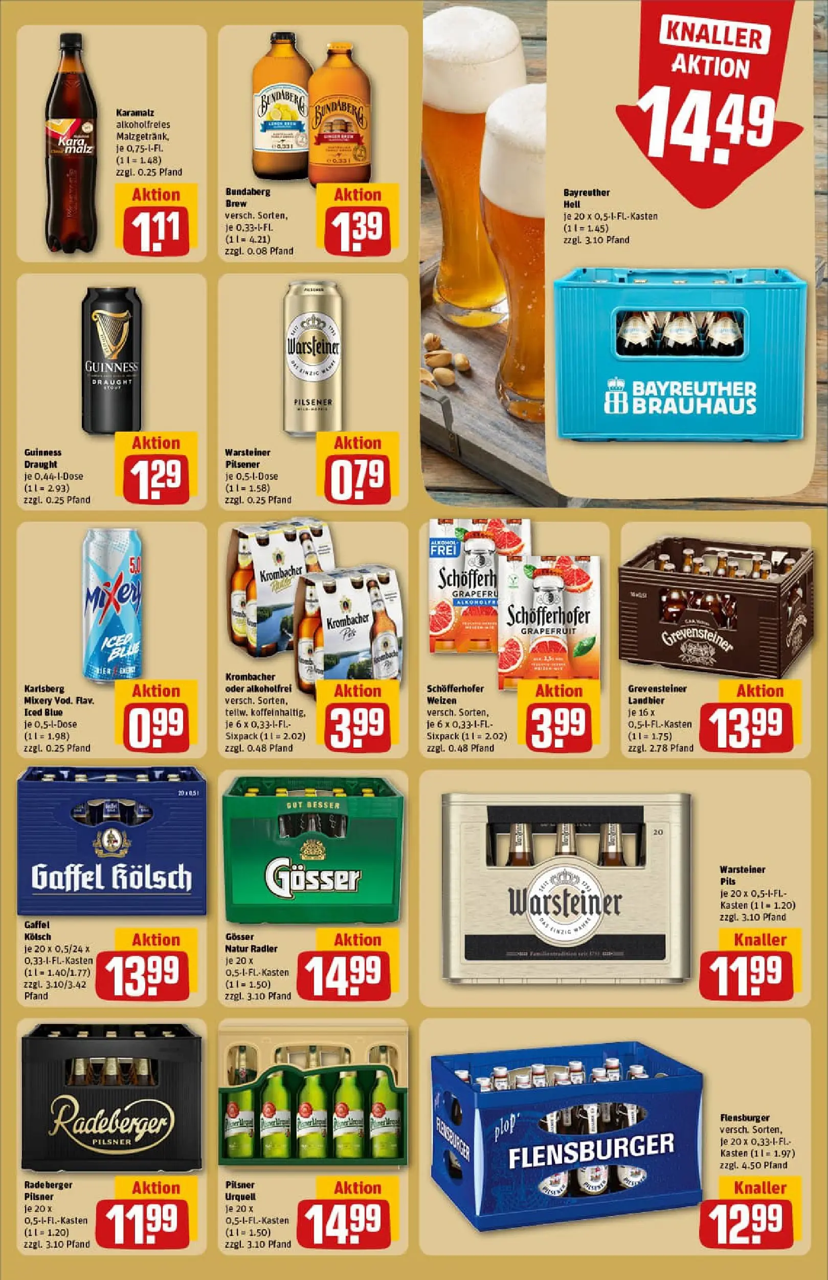 REWE Prospekt ab 26.01.2026 zum Blättern » Angebote | Seite: 19 | Produkte: Bier, Pils, Grapefruit, Pilsner urquell
