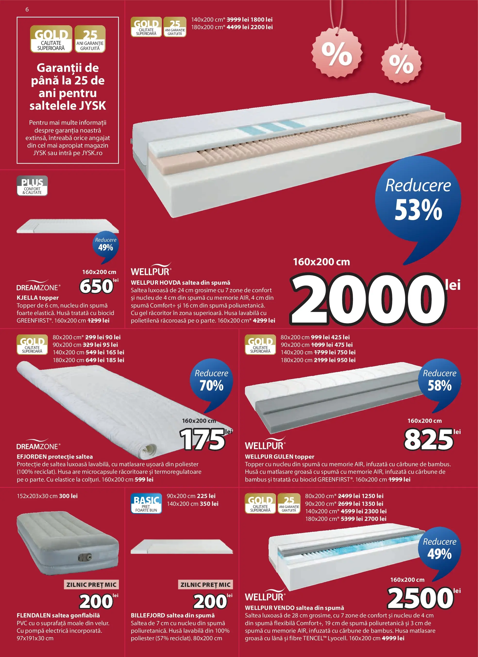 JYSK - Catalog JYSK până în data de 22.02.2026 - Oferta 23.01.2026 - 22.02.2026 | Pagină: 6 | Produse: Memorie, Saltea, Topper, Türk kahvesi öğütme değirmeni