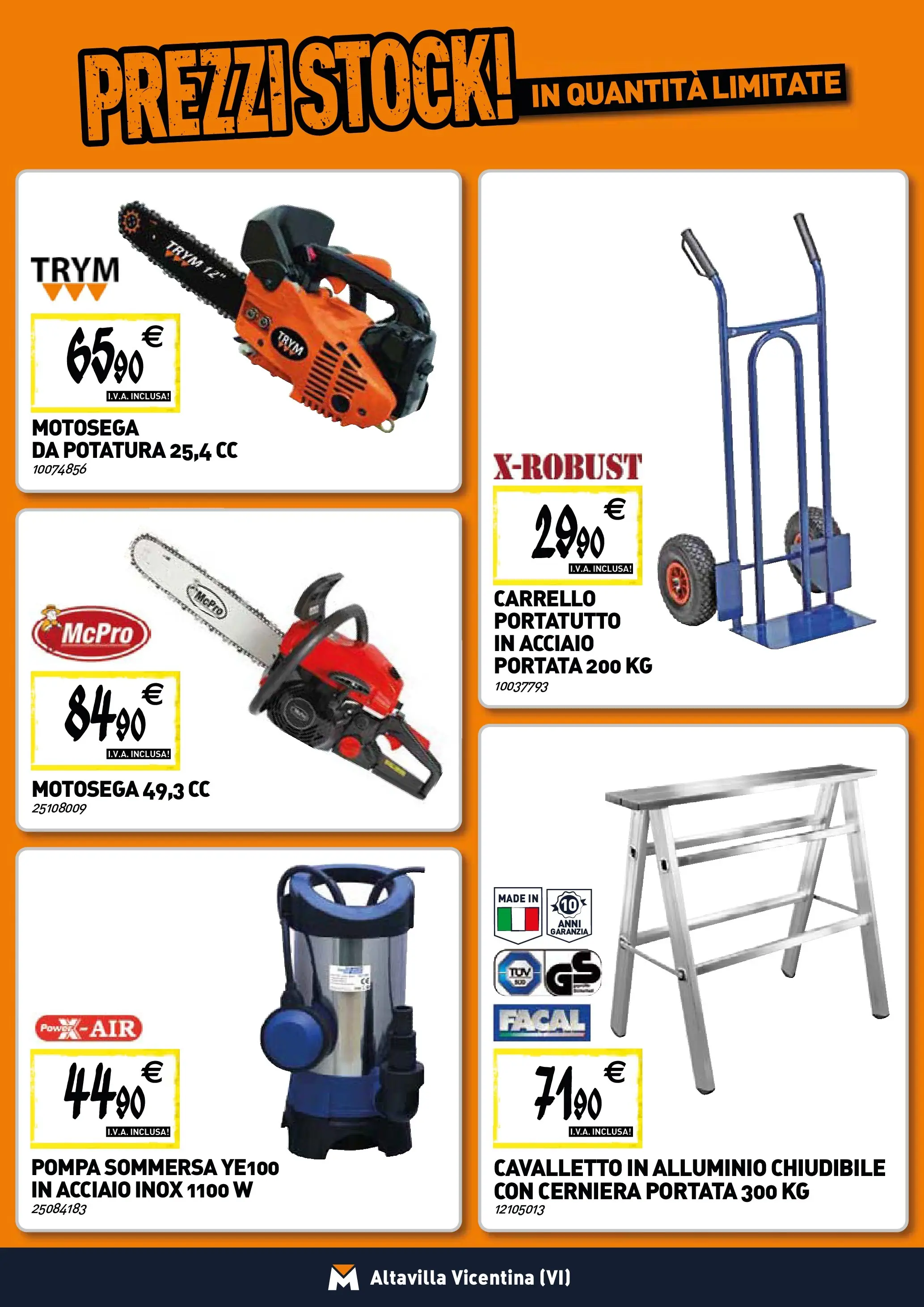 Nuovo TECNOMAT - Straordinari prezzi stock! dal 22/01/2026 > offerte anteprima 🛍️ | Pagina: 20 | Prodotti: Carrello, Motosega, Alluminio