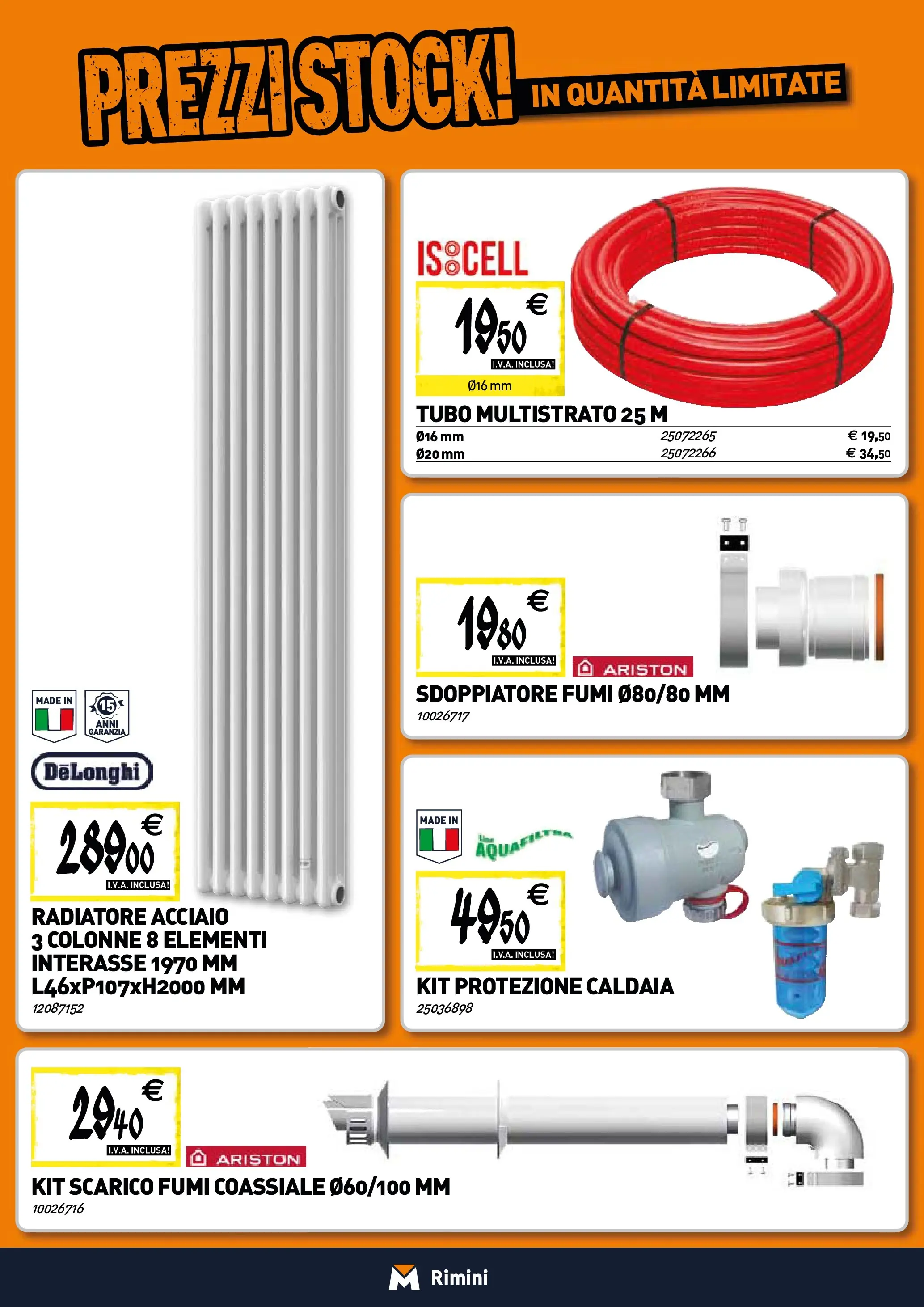 Nuovo TECNOMAT - Straordinari prezzi stock! dal 21/01/2026 > offerte anteprima 🛍️ | Pagina: 6 | Prodotti: Caldaia, Tubo