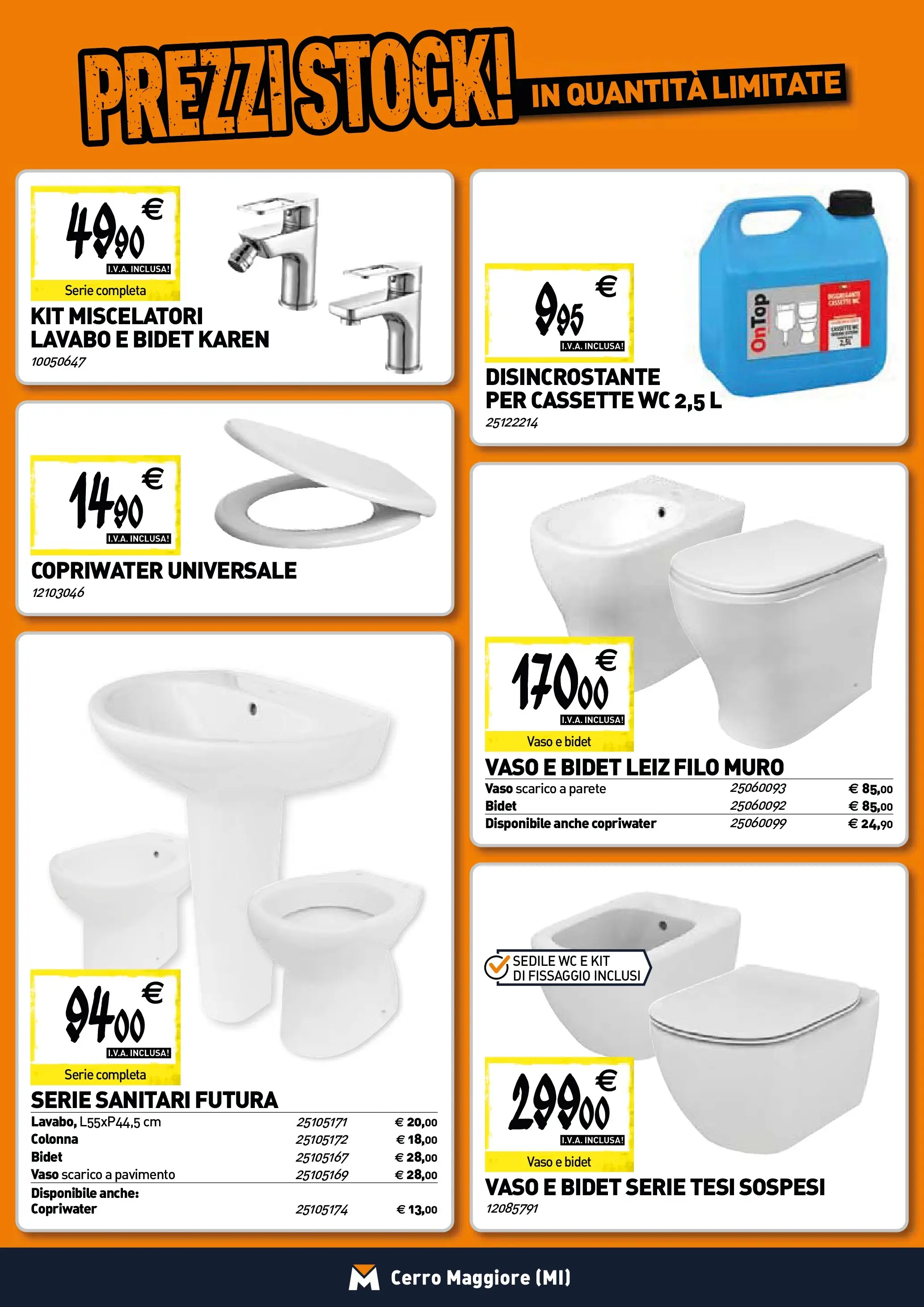 Nuovo TECNOMAT - Straordinari prezzi stock! dal 22/01/2026 > offerte anteprima 🛍️ | Pagina: 5 | Prodotti: Pavimento, WC, Vaso