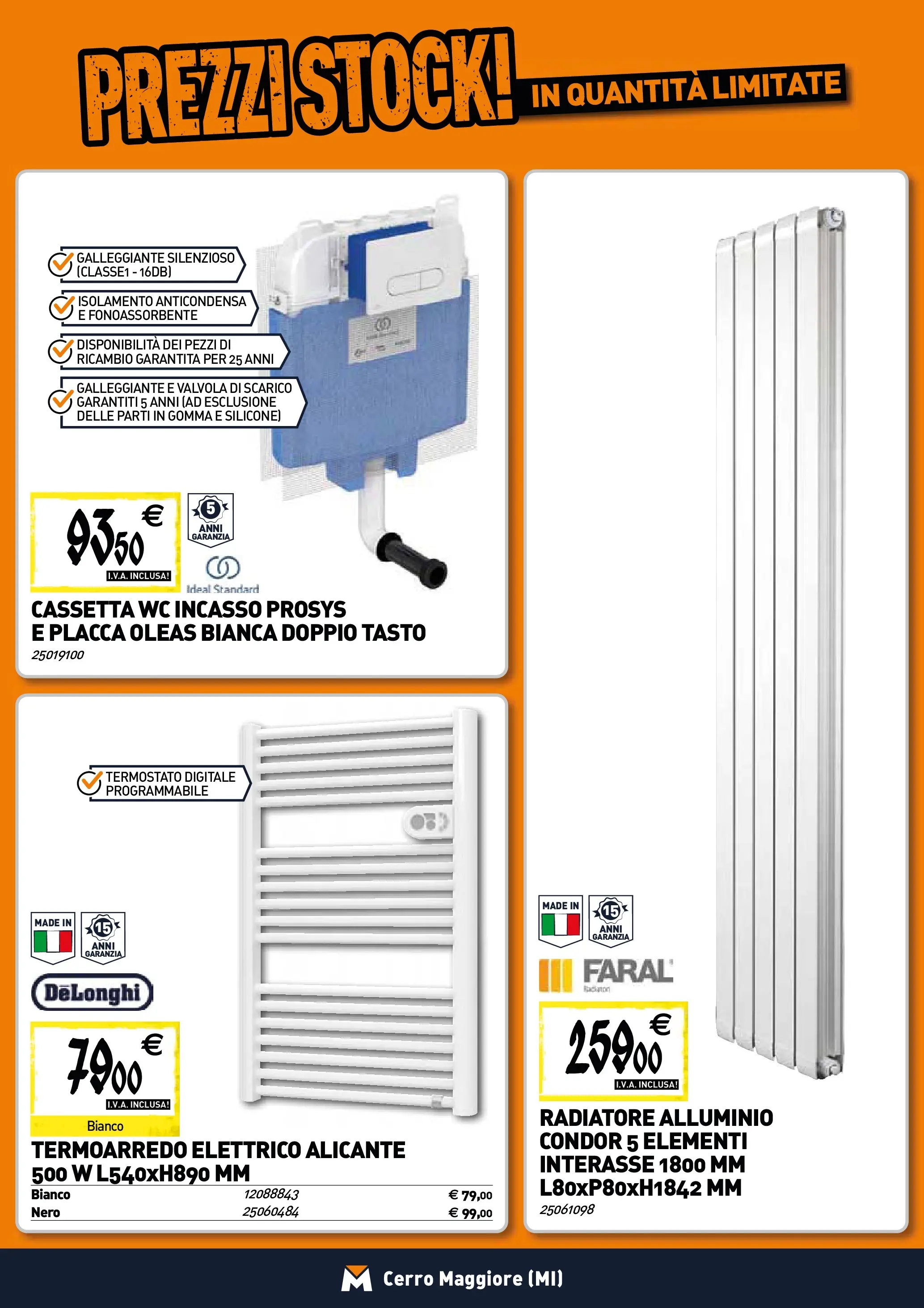 Nuovo TECNOMAT - Straordinari prezzi stock! dal 22/01/2026 > offerte anteprima 🛍️ | Pagina: 6 | Prodotti: Silicone, Alluminio, WC