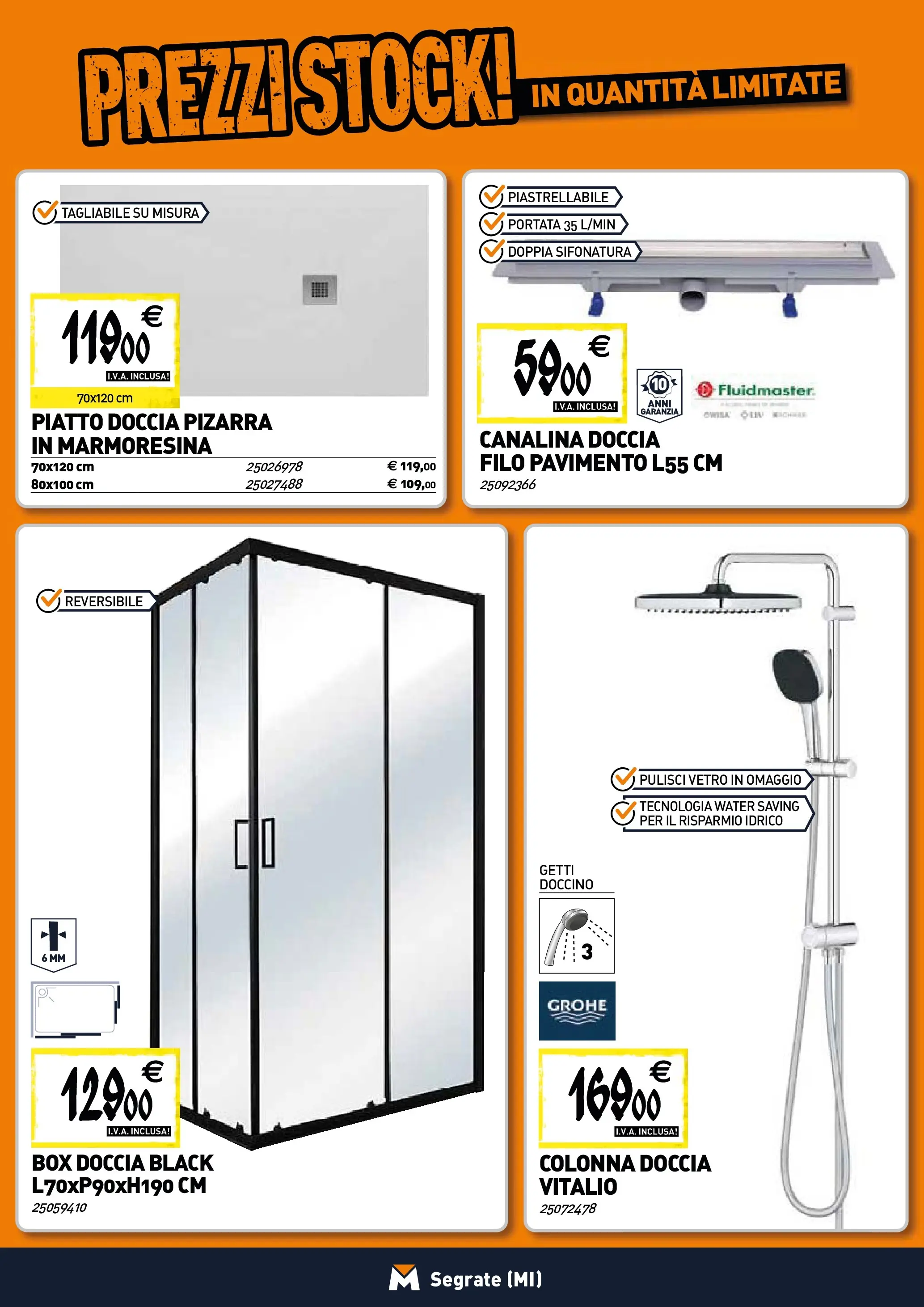 Nuovo TECNOMAT - Straordinari prezzi stock! dal 22/01/2026 > offerte anteprima 🛍️ | Pagina: 2 | Prodotti: Pavimento, Box doccia, Piatto, Doccia