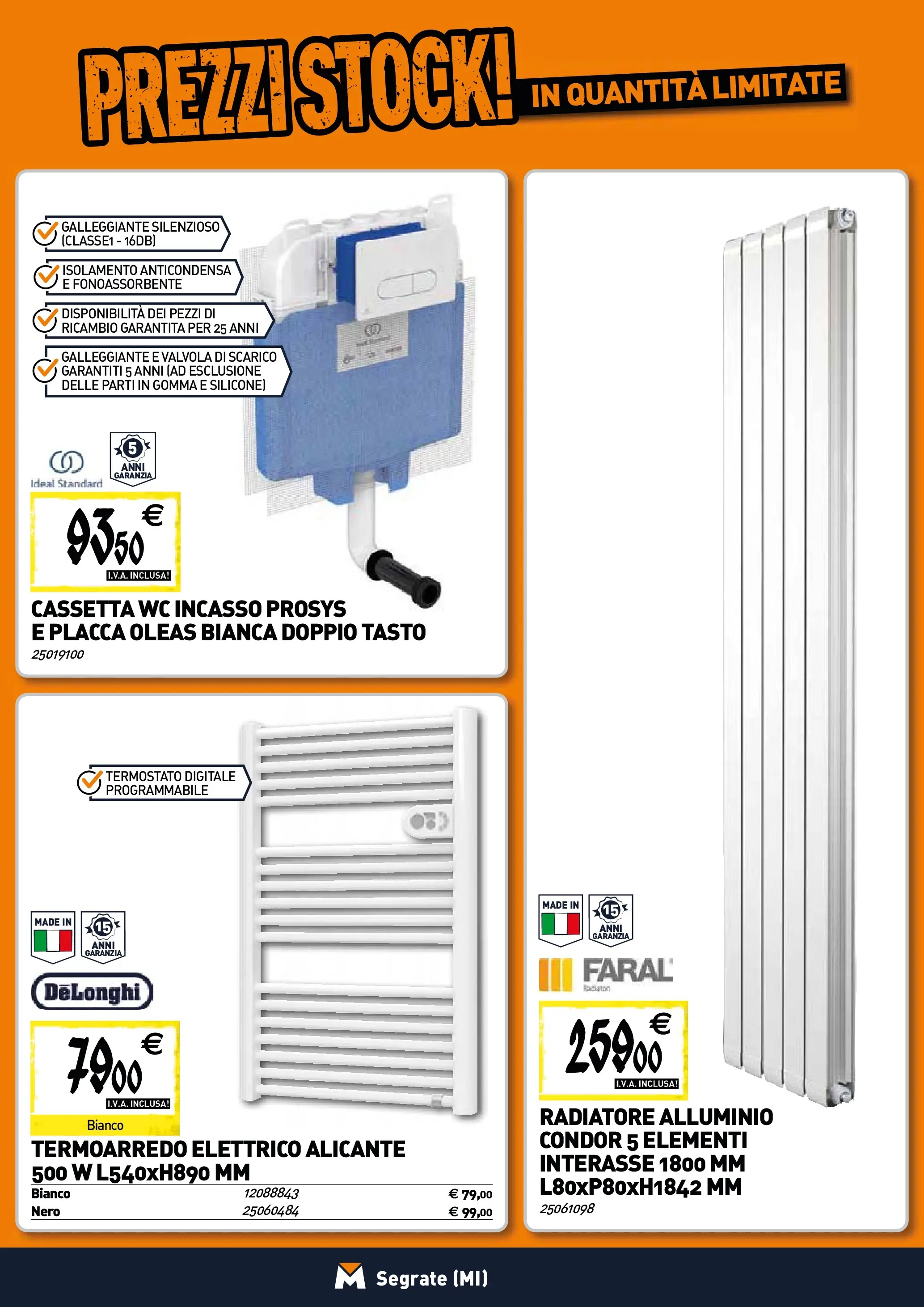 Nuovo TECNOMAT - Straordinari prezzi stock! dal 22/01/2026 > offerte anteprima 🛍️ | Pagina: 5 | Prodotti: Silicone, Alluminio, WC