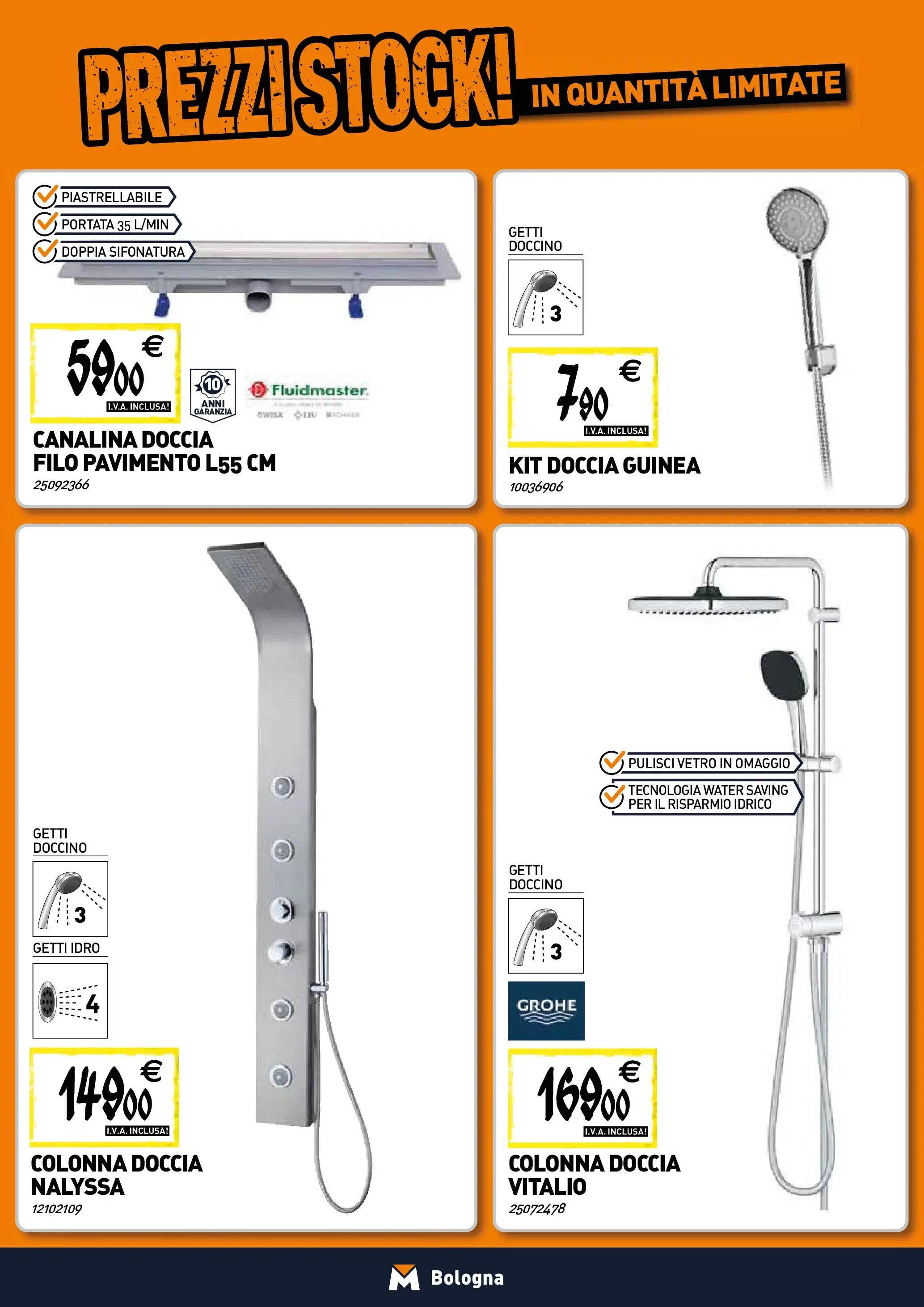 Nuovo TECNOMAT Bologna catalogo dal 22/01/2026 > offerte anteprima 🛍️ | Pagina: 3 | Prodotti: Pavimento, Doccia