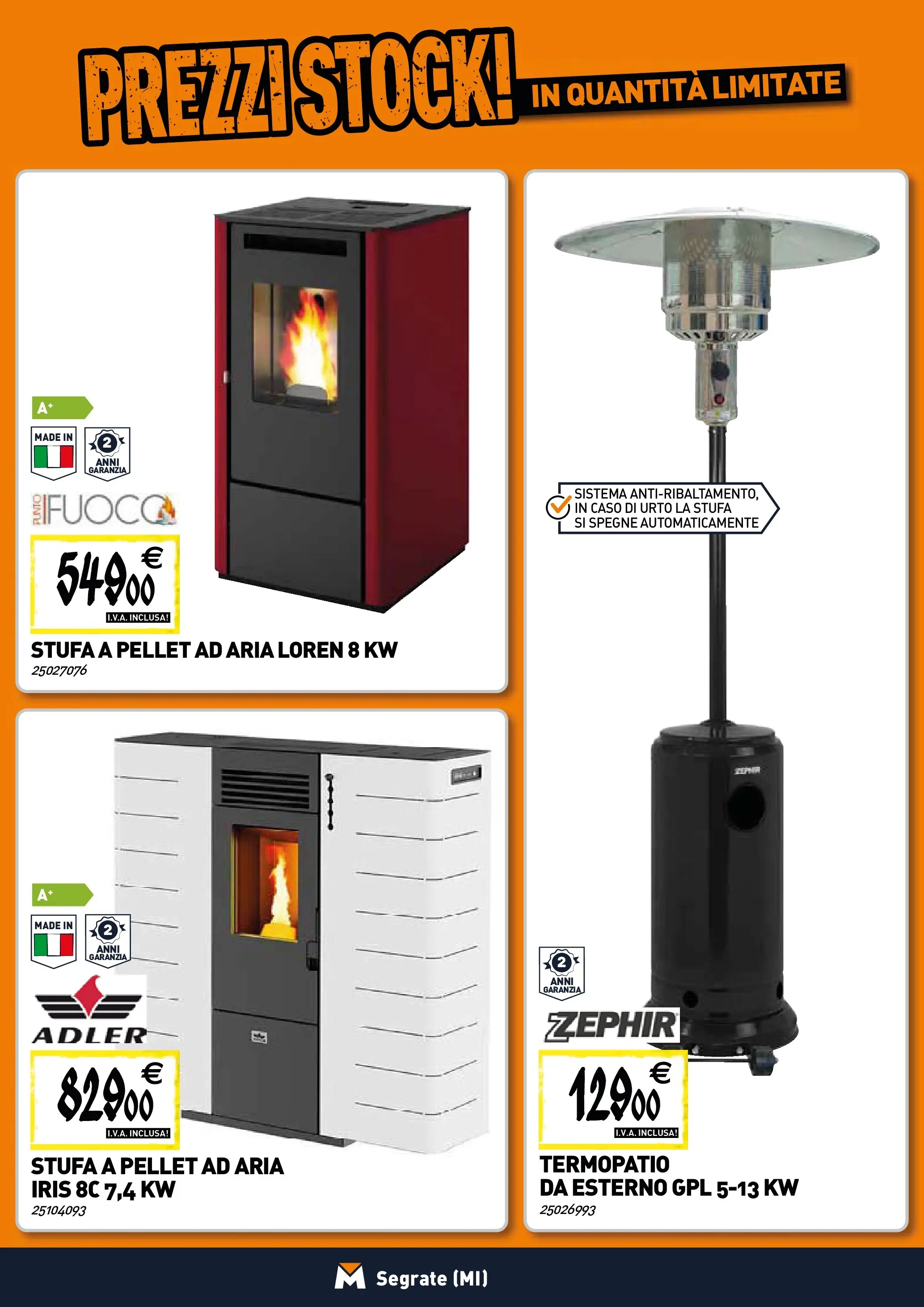 Nuovo TECNOMAT - Straordinari prezzi stock! dal 22/01/2026 > offerte anteprima 🛍️ | Pagina: 9 | Prodotti: Pellet, Stufa a pellet, Stufa