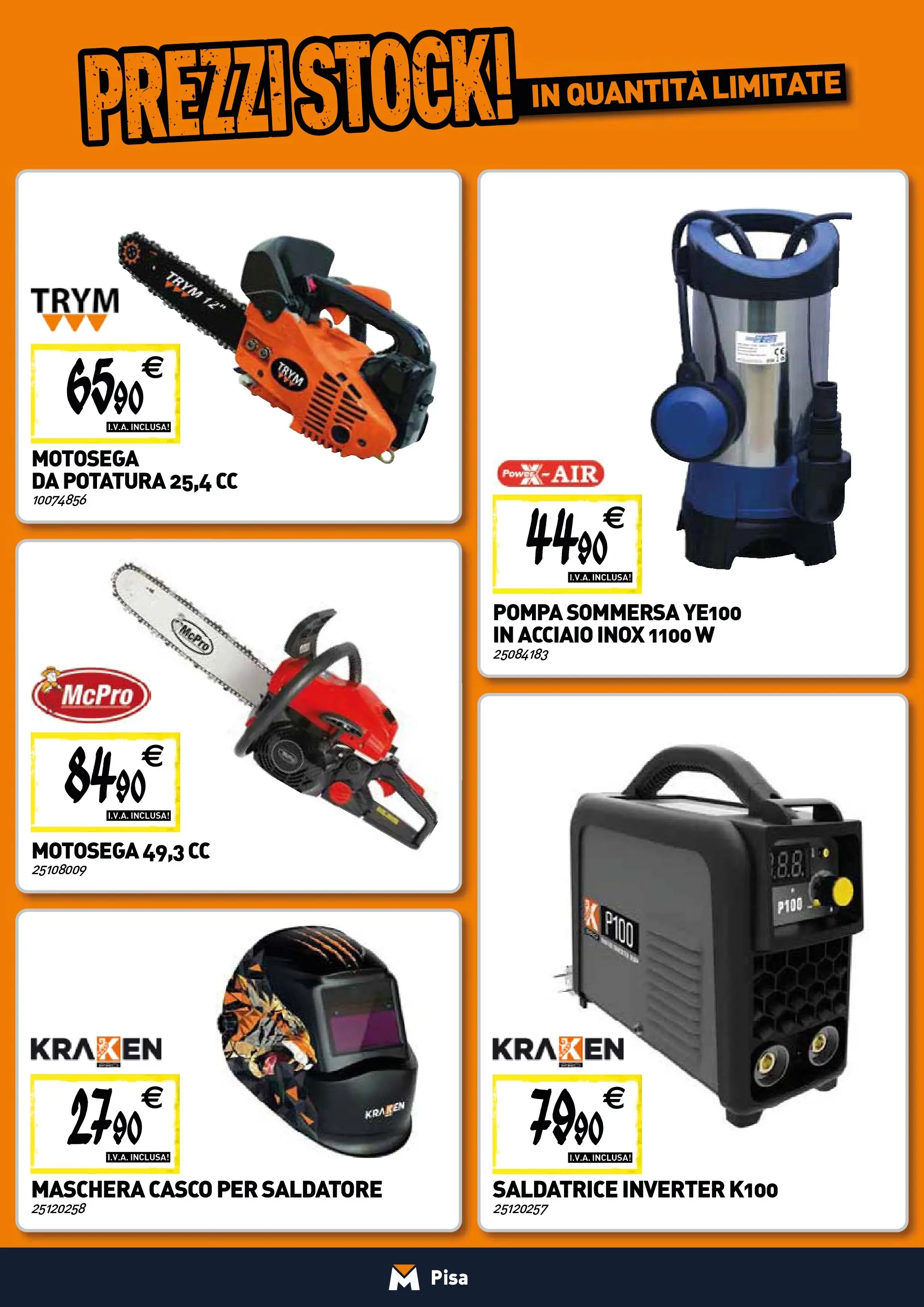 Nuovo TECNOMAT - Straordinari prezzi stock! dal 22/01/2026 > offerte anteprima 🛍️ | Pagina: 18 | Prodotti: Maschera, Motosega, Saldatrice