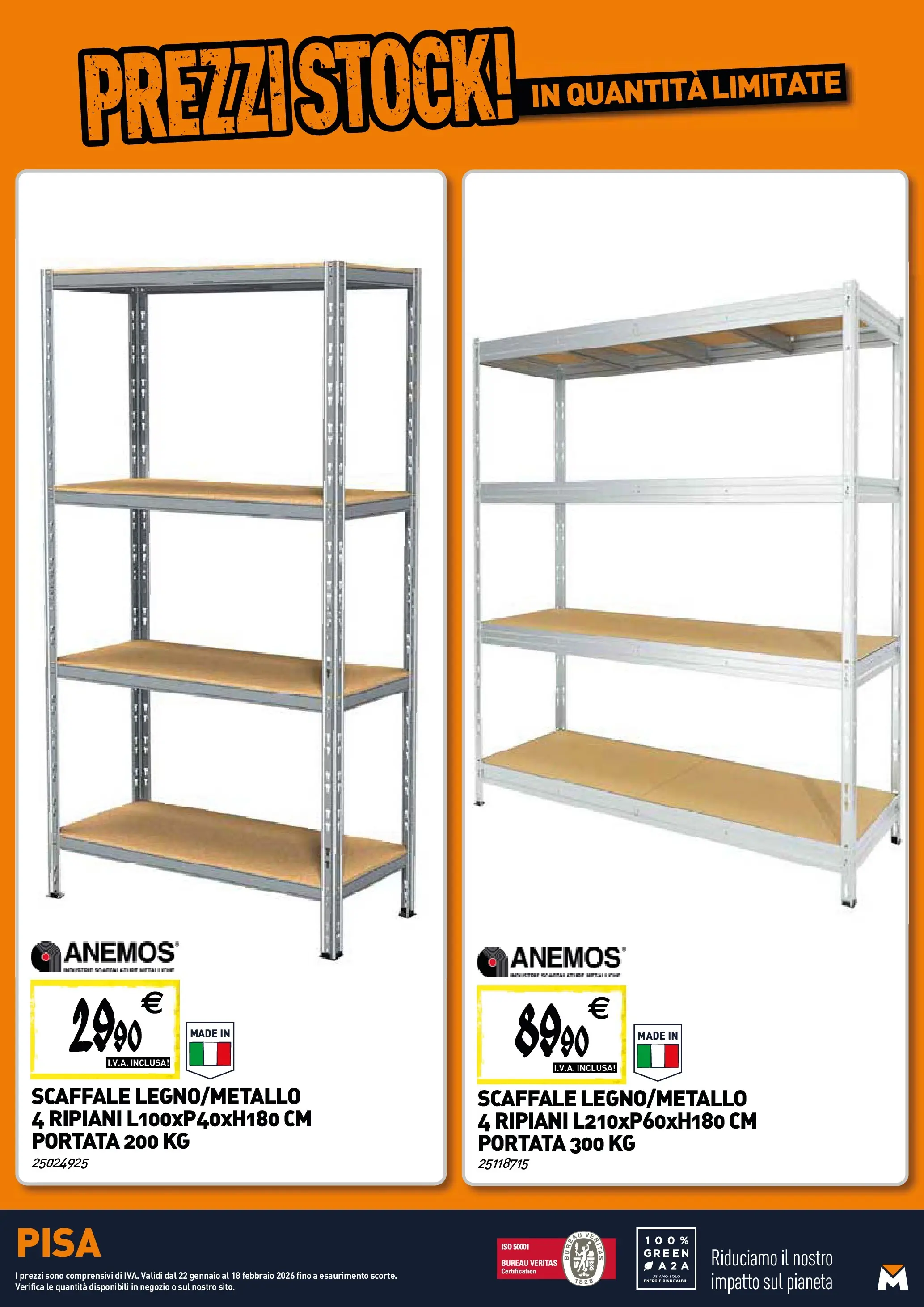 Nuovo TECNOMAT - Straordinari prezzi stock! dal 22/01/2026 > offerte anteprima 🛍️ | Pagina: 21 | Prodotti: Scaffale