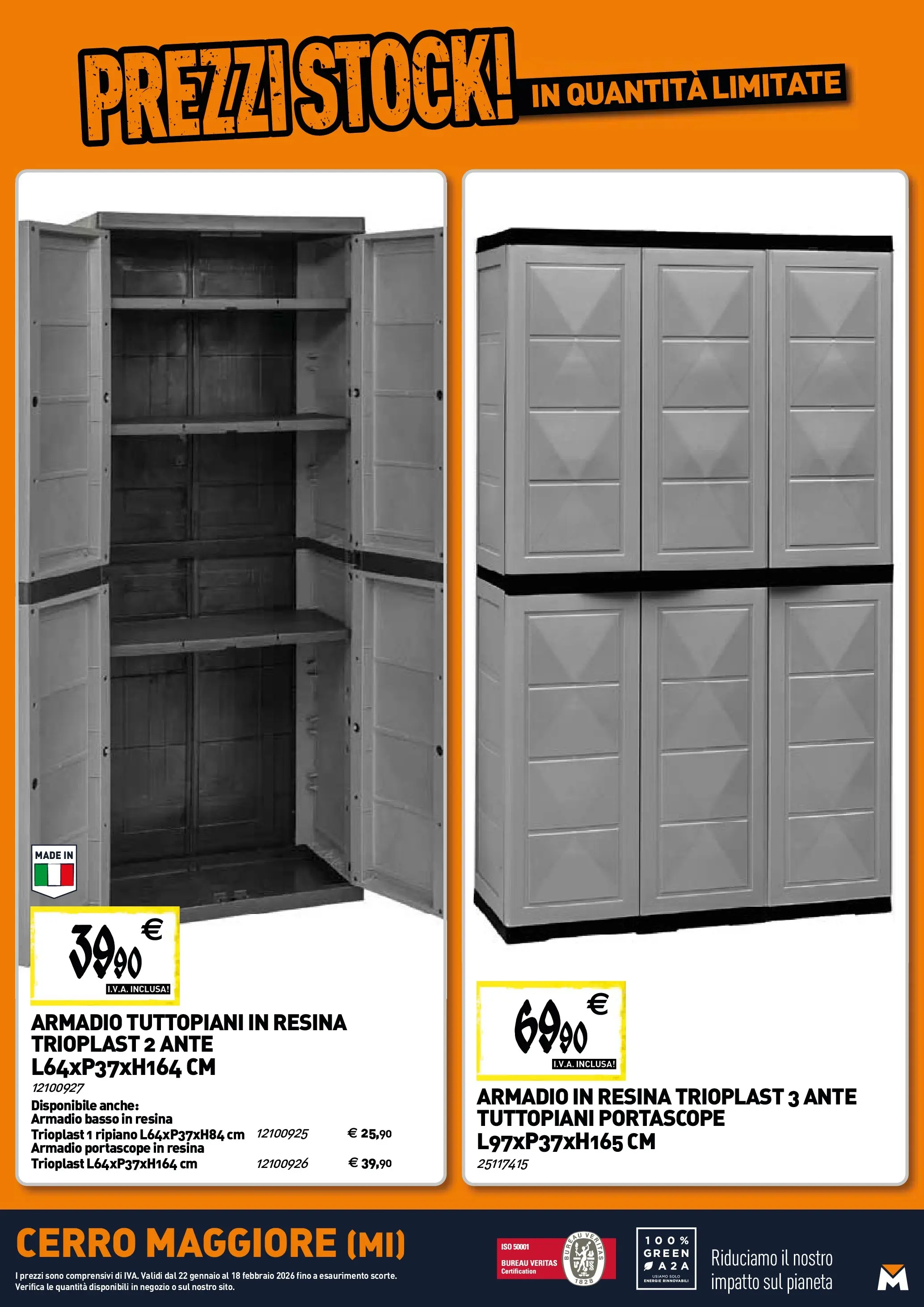 Nuovo TECNOMAT - Straordinari prezzi stock! dal 22/01/2026 > offerte anteprima 🛍️ | Pagina: 22 | Prodotti: Ripiano, Armadio