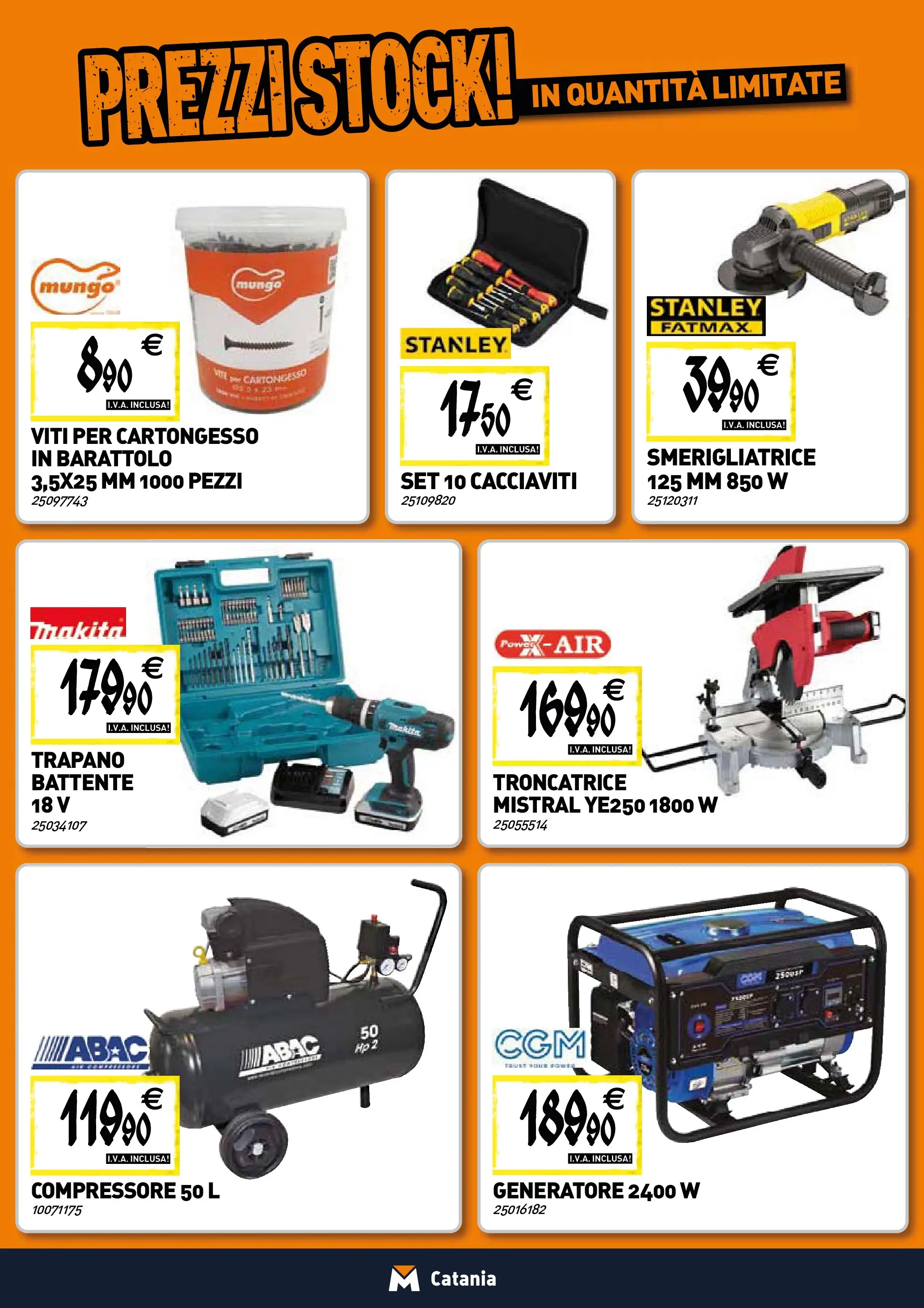 Nuovo TECNOMAT - Straordinari prezzi stock! dal 22/01/2026 > offerte anteprima 🛍️ | Pagina: 18 | Prodotti: Compressore, Trapano, Generatore, Smerigliatrice