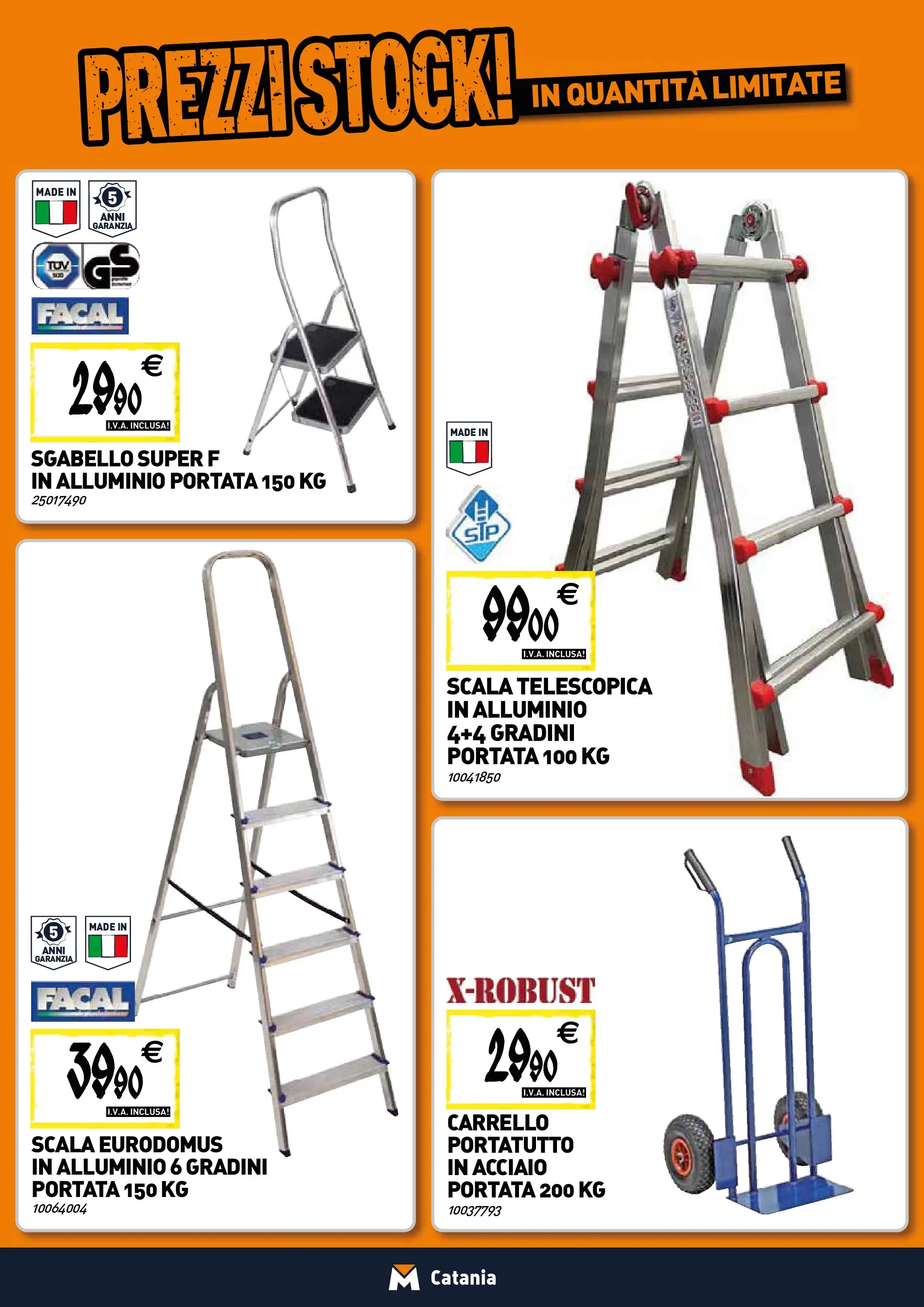 Nuovo TECNOMAT - Straordinari prezzi stock! dal 22/01/2026 > offerte anteprima 🛍️ | Pagina: 20 | Prodotti: Carrello, Sgabello, Scala, Alluminio