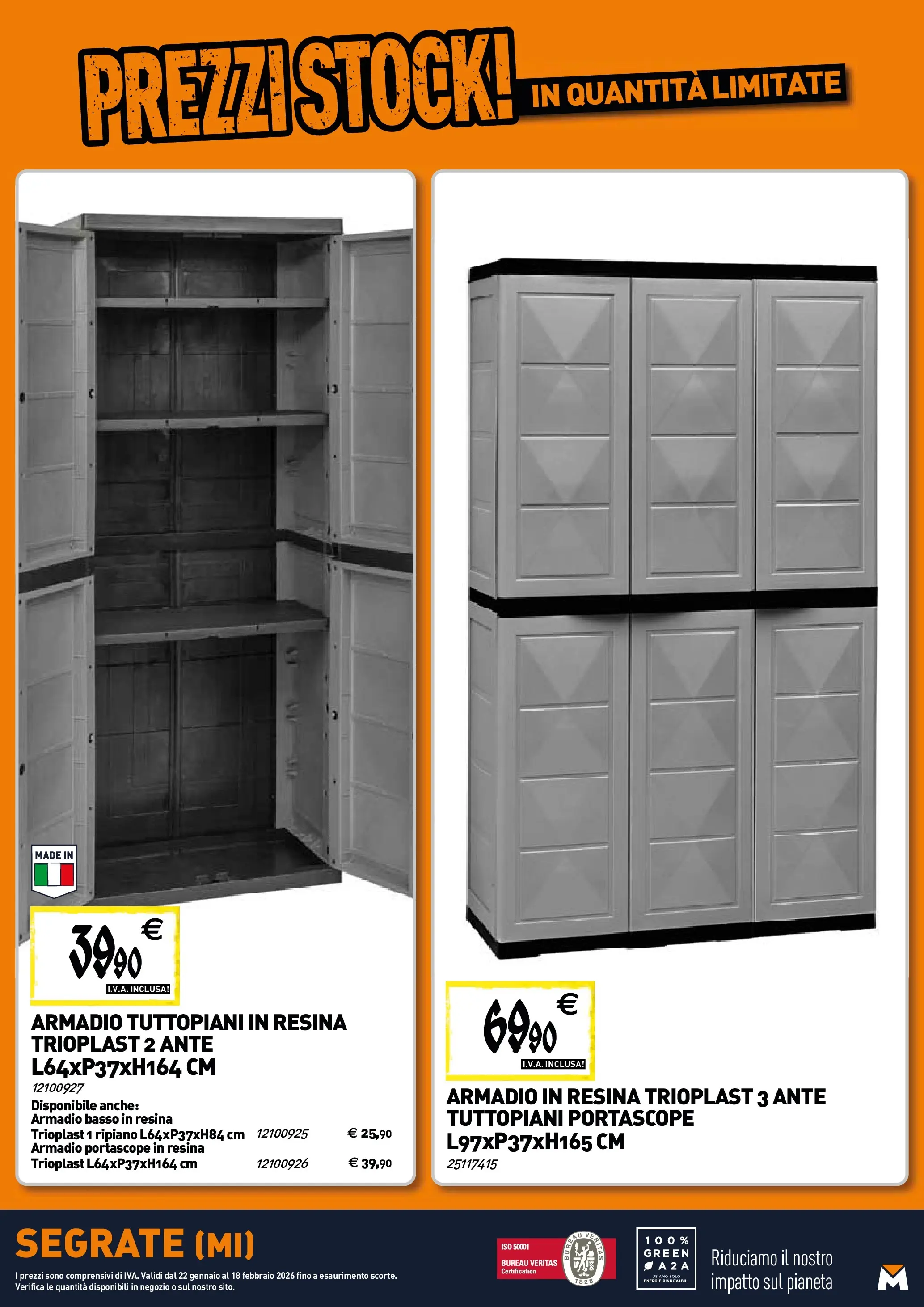 Nuovo TECNOMAT - Straordinari prezzi stock! dal 22/01/2026 > offerte anteprima 🛍️ | Pagina: 21 | Prodotti: Ripiano, Armadio