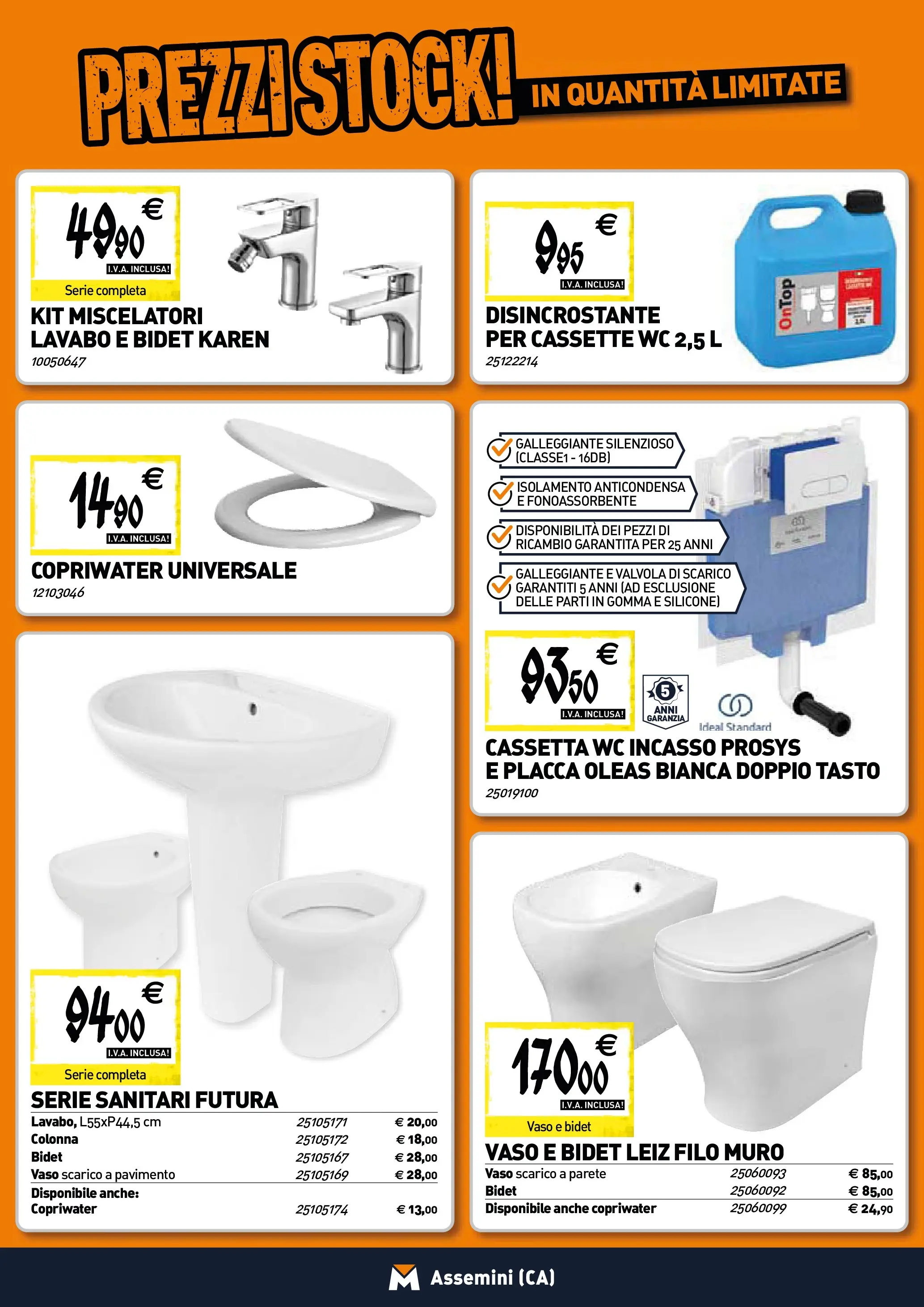 Nuovo TECNOMAT - Straordinari prezzi stock! dal 22/01/2026 > offerte anteprima 🛍️ | Pagina: 5 | Prodotti: Pavimento, Silicone, WC, Vaso