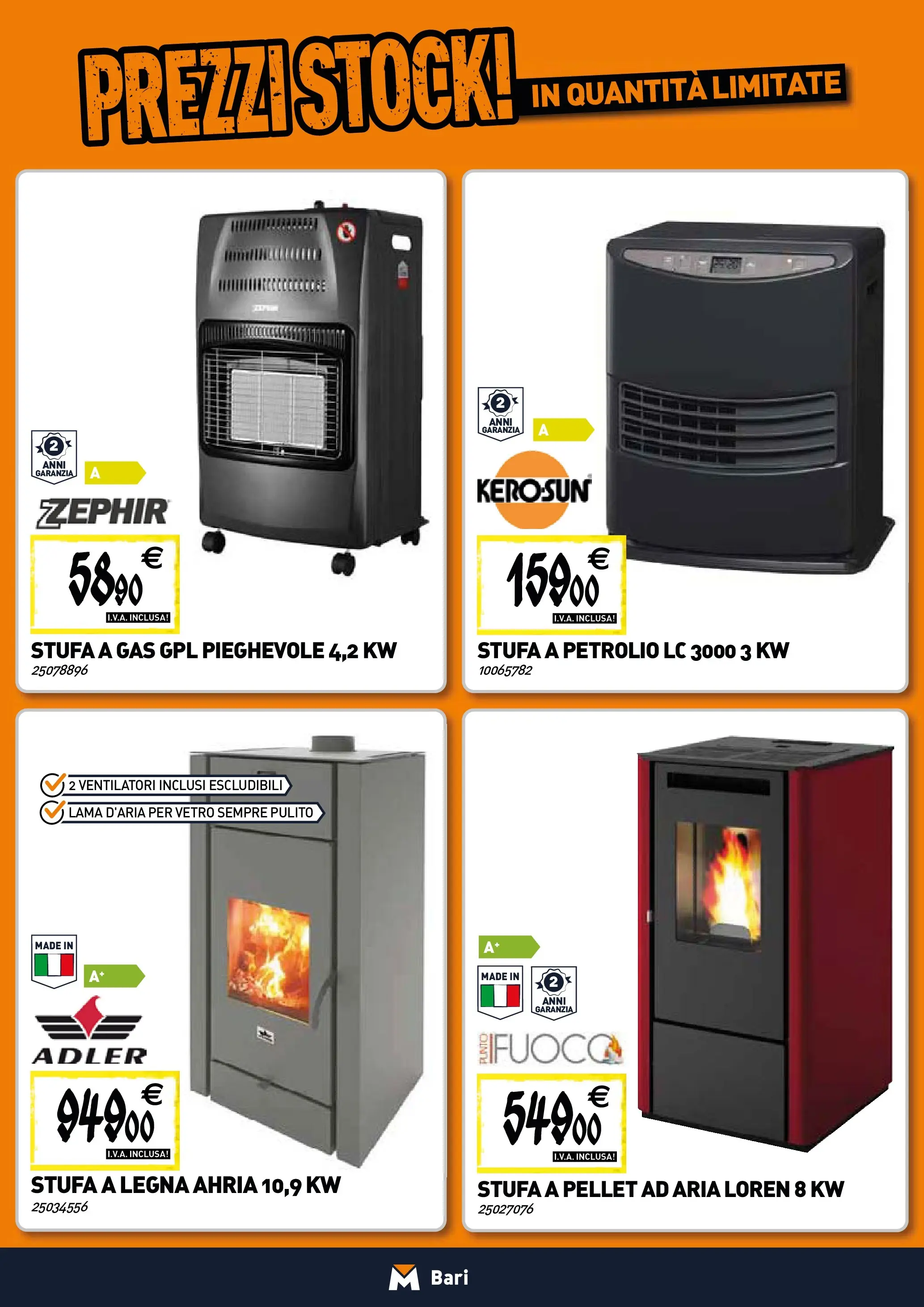 Nuovo TECNOMAT - Straordinari prezzi stock! dal 22/01/2026 > offerte anteprima 🛍️ | Pagina: 7 | Prodotti: Pellet, Stufa a legna, Stufa a pellet, Stufa a gas