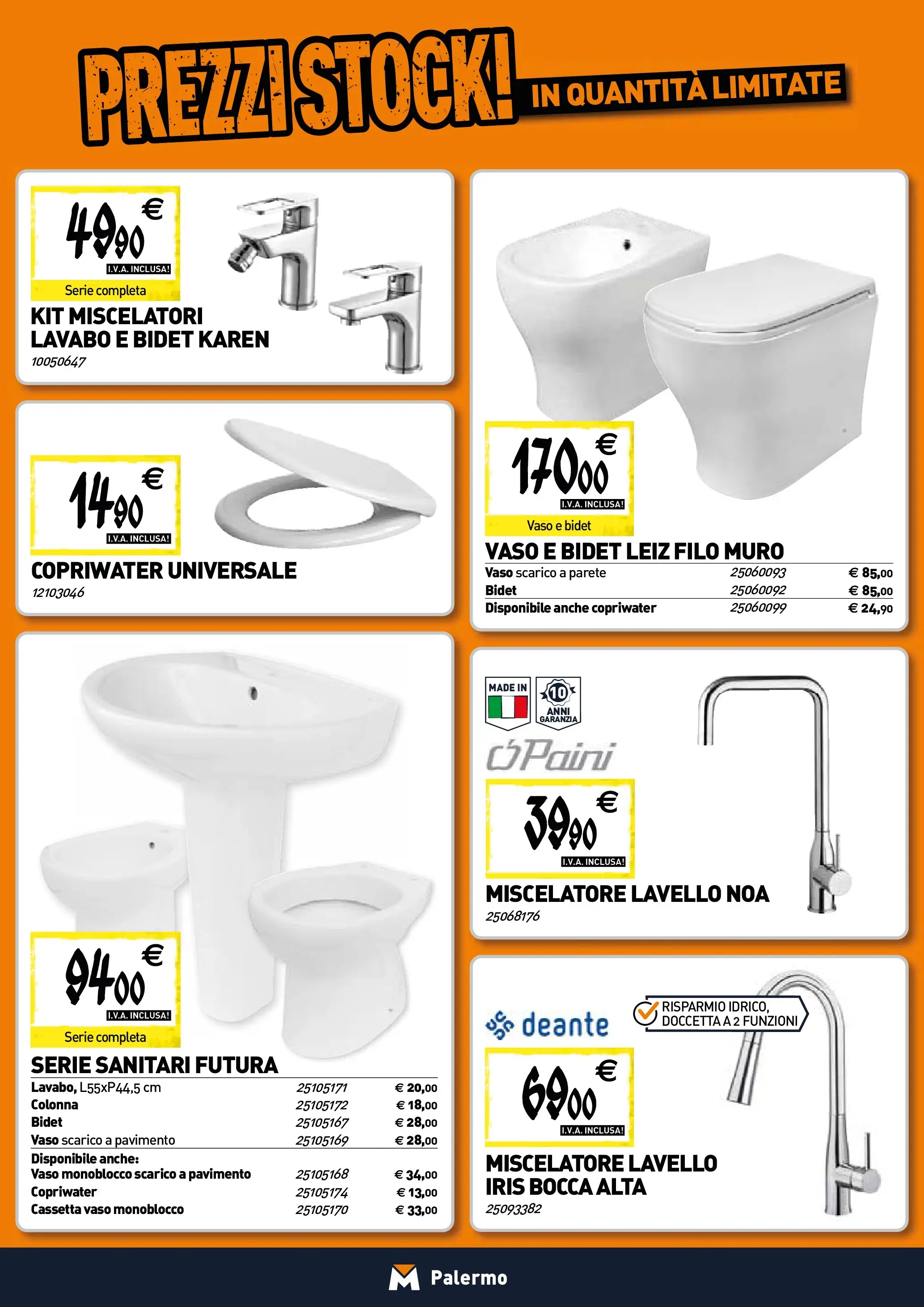 Nuovo TECNOMAT - Straordinari prezzi stock! dal 21/01/2026 > offerte anteprima 🛍️ | Pagina: 4 | Prodotti: Pavimento, Lavello, Miscelatore, Vaso