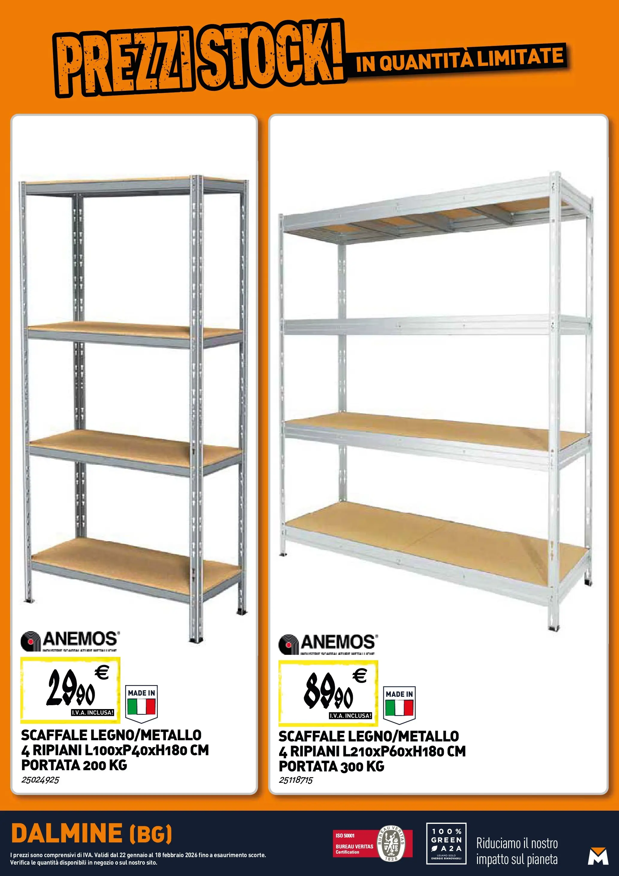Nuovo TECNOMAT - Straordinari prezzi stock! dal 22/01/2026 > offerte anteprima 🛍️ | Pagina: 22 | Prodotti: Scaffale