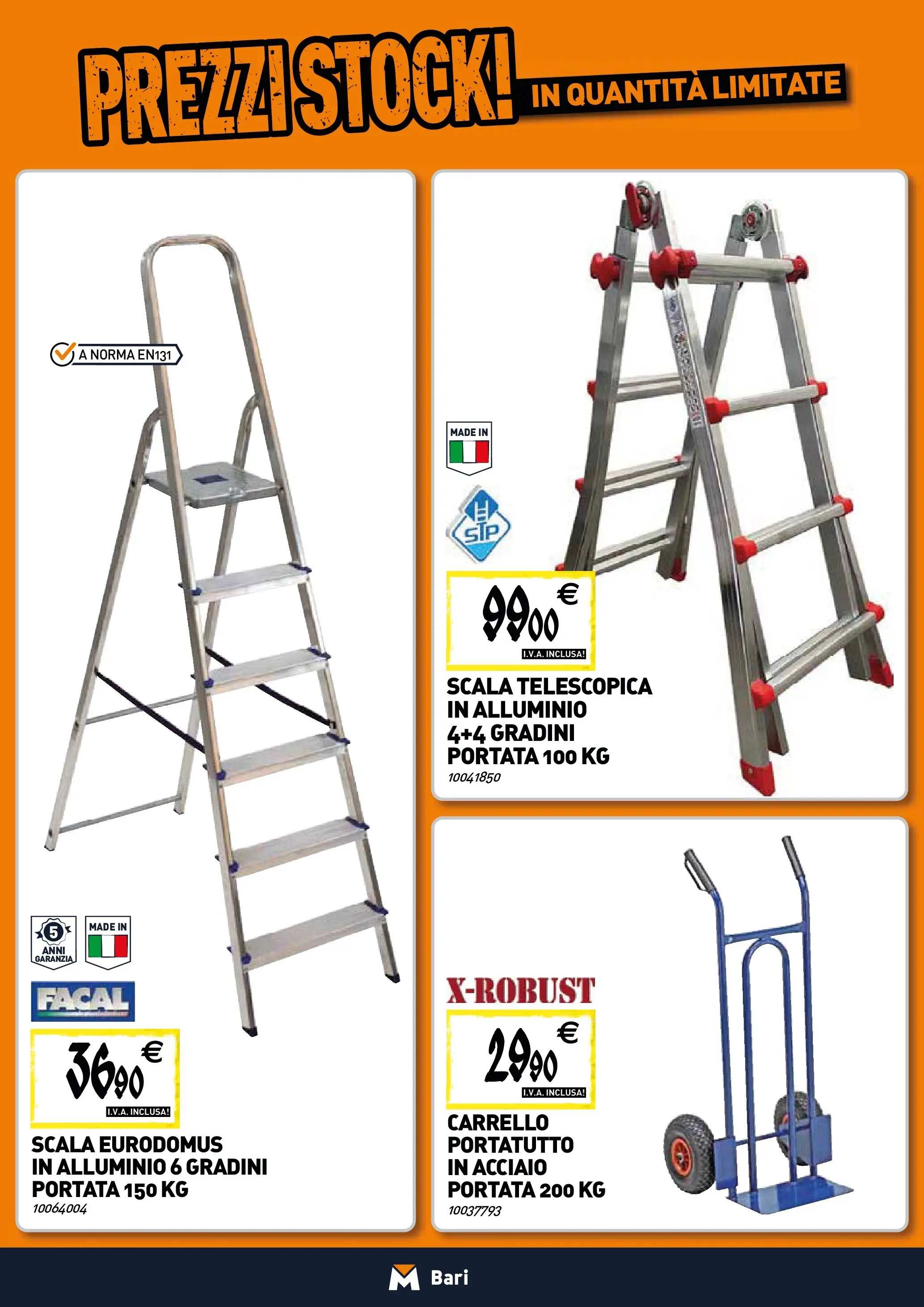 Nuovo TECNOMAT - Straordinari prezzi stock! dal 22/01/2026 > offerte anteprima 🛍️ | Pagina: 18 | Prodotti: Carrello, Scala, Alluminio