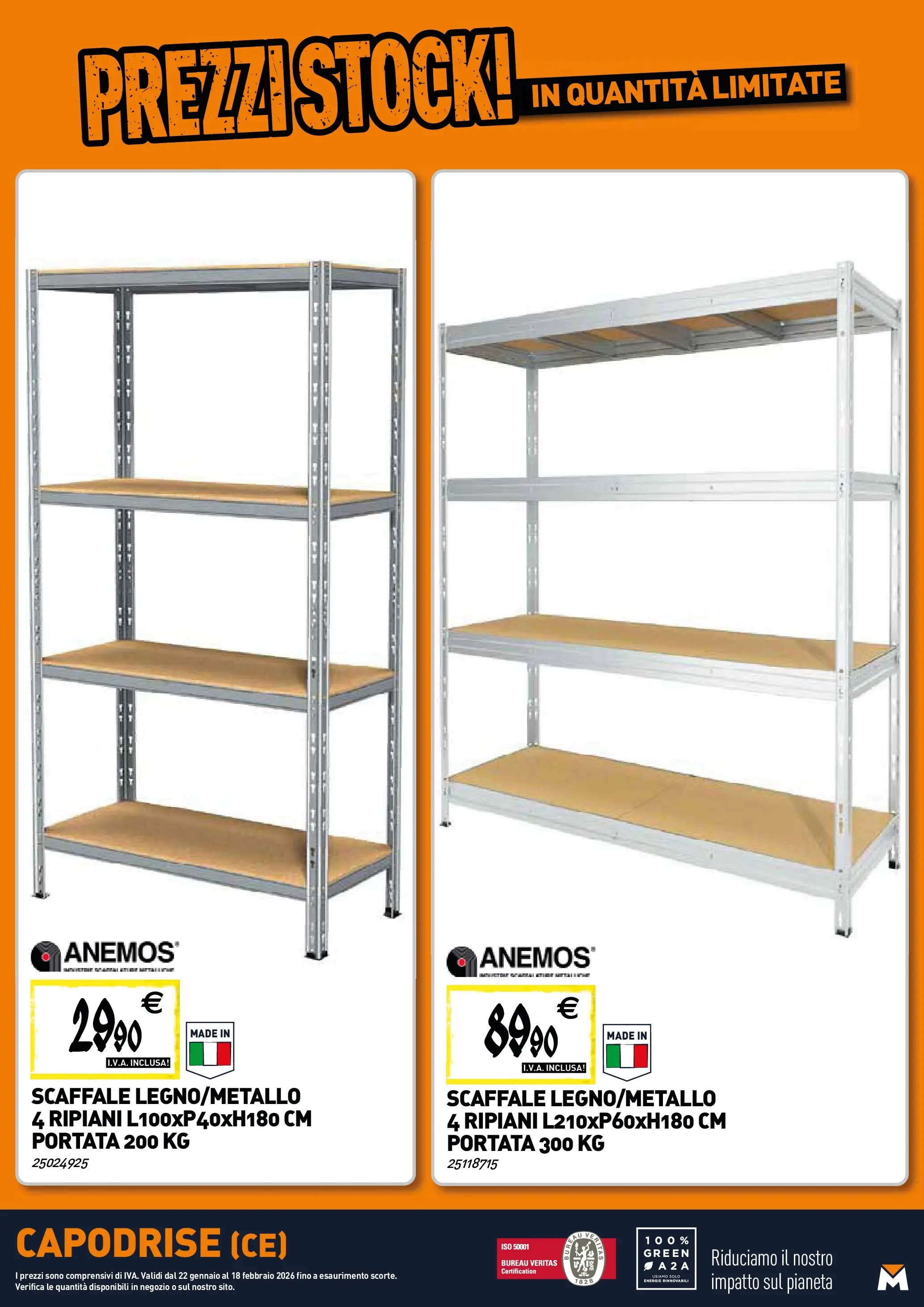Nuovo TECNOMAT - Straordinari prezzi stock! dal 22/01/2026 > offerte anteprima 🛍️ | Pagina: 21 | Prodotti: Scaffale