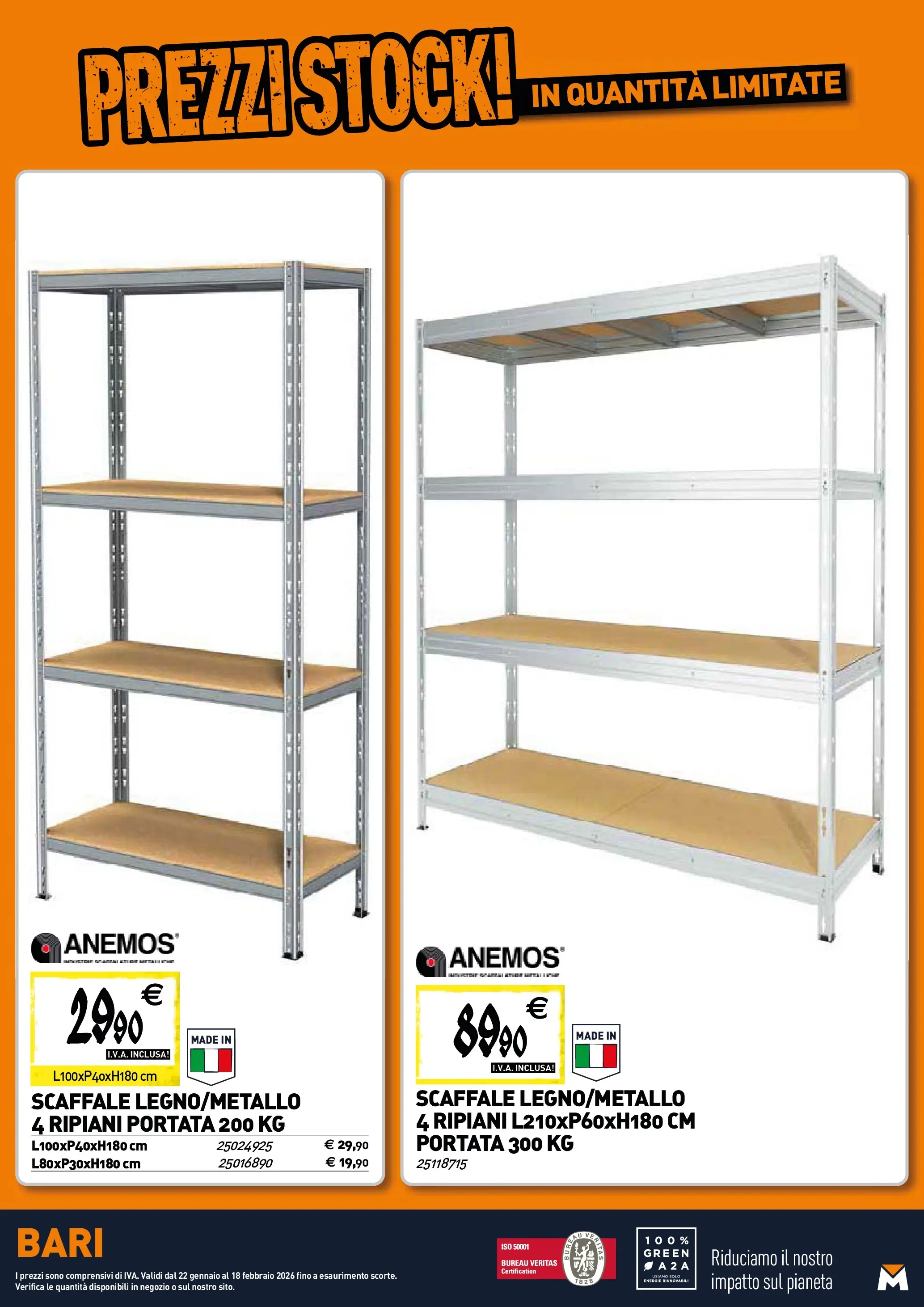 Nuovo TECNOMAT - Straordinari prezzi stock! dal 22/01/2026 > offerte anteprima 🛍️ | Pagina: 20 | Prodotti: Scaffale