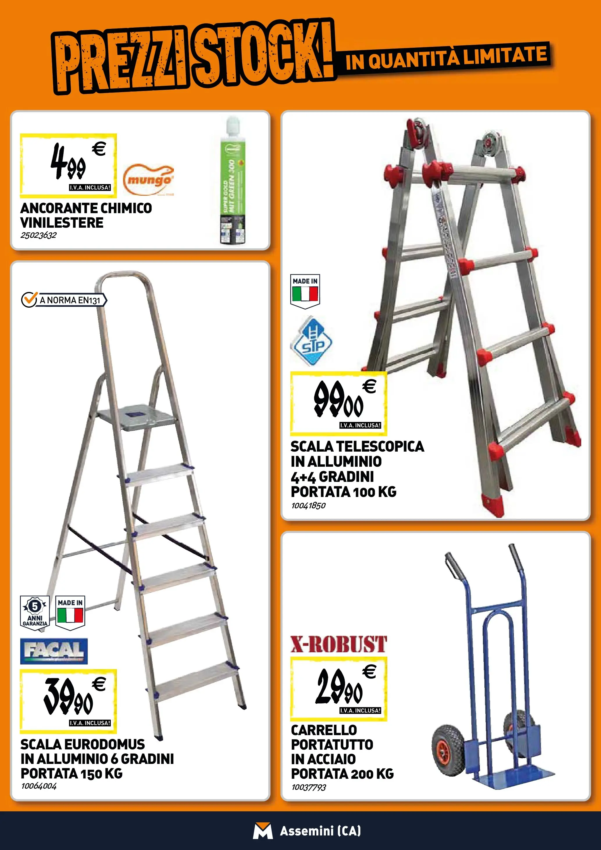 Nuovo TECNOMAT - Straordinari prezzi stock! dal 22/01/2026 > offerte anteprima 🛍️ | Pagina: 20 | Prodotti: Carrello, Scala, Alluminio