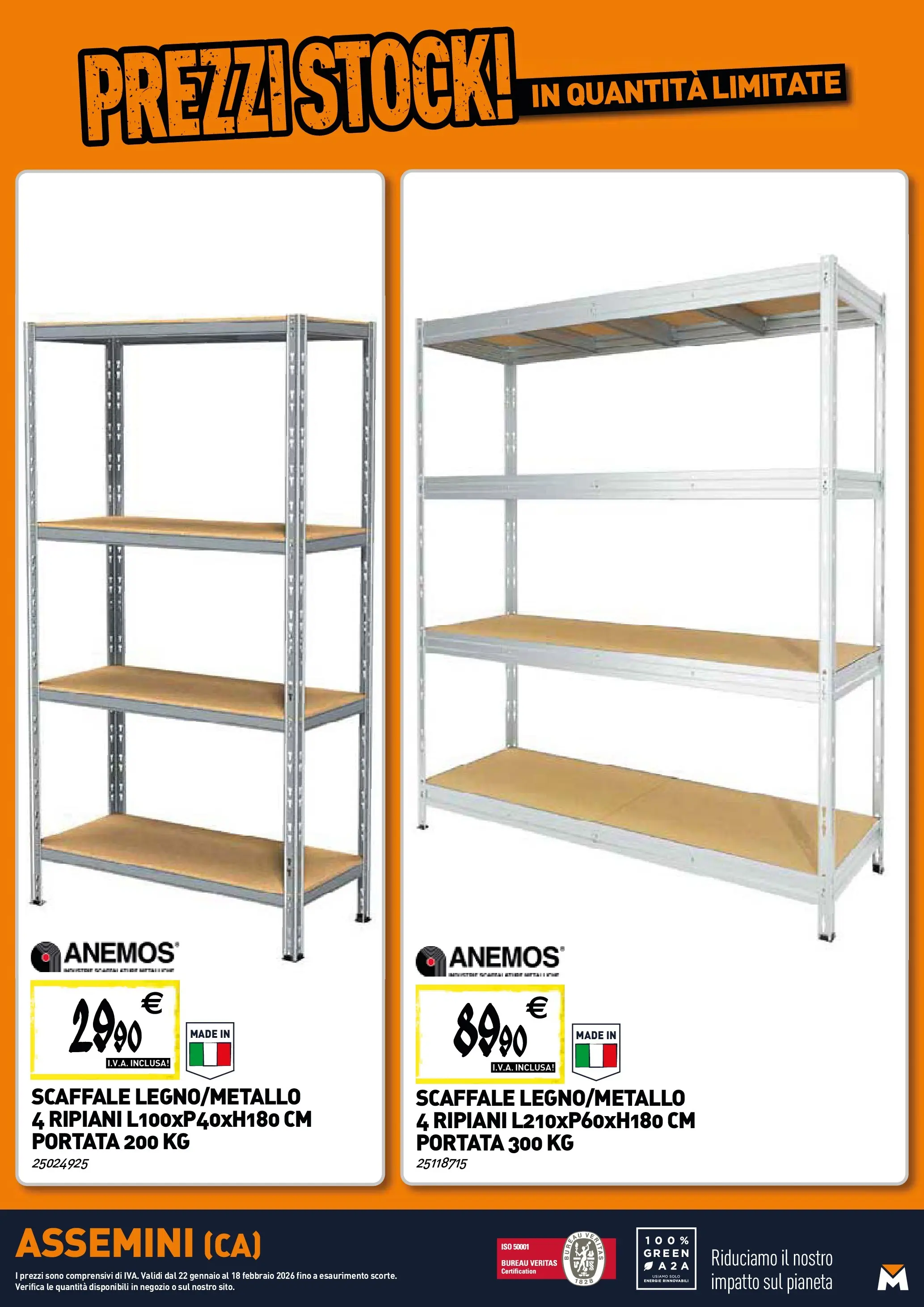 Nuovo TECNOMAT - Straordinari prezzi stock! dal 22/01/2026 > offerte anteprima 🛍️ | Pagina: 22 | Prodotti: Scaffale