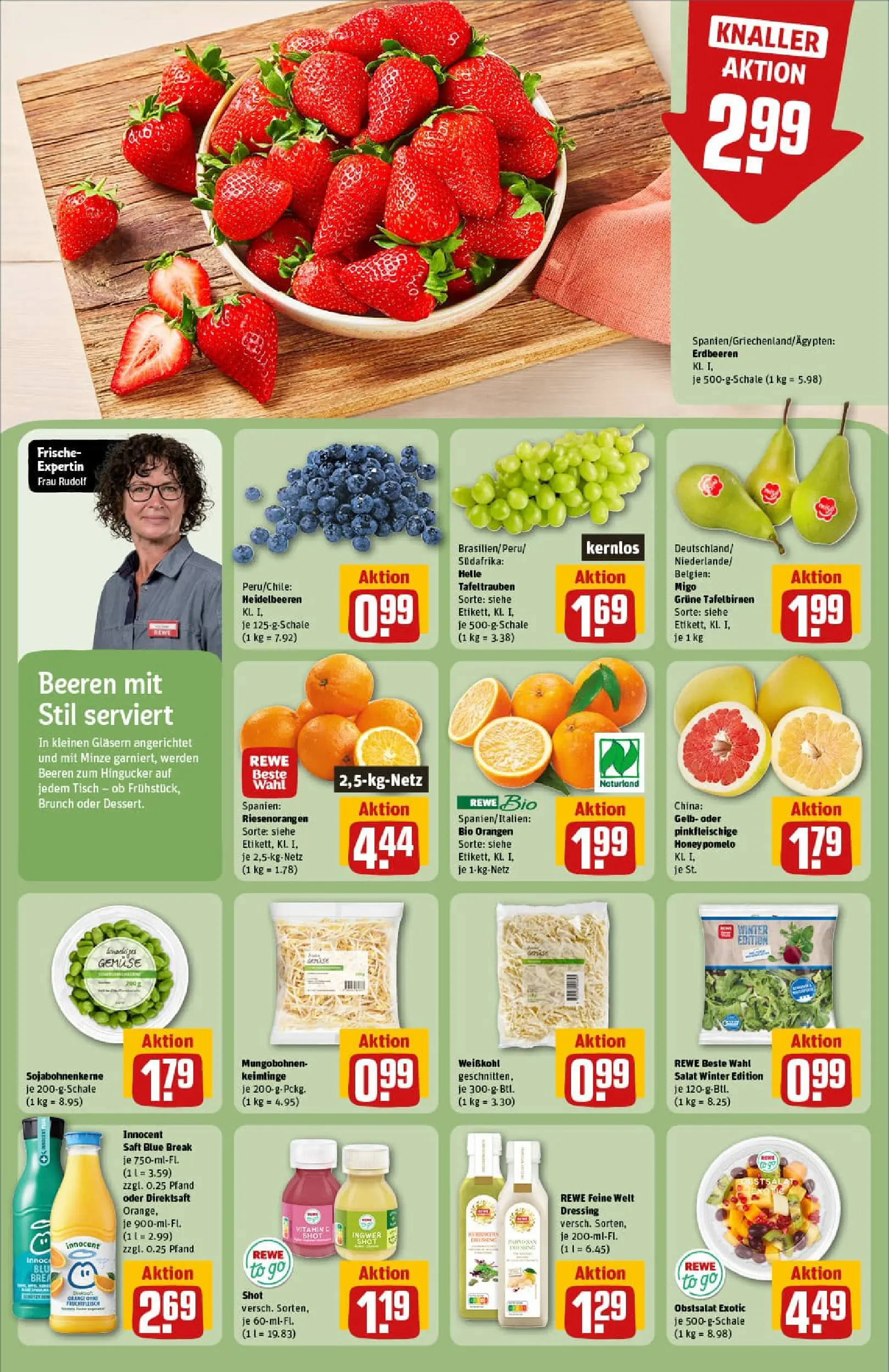 REWE Prospekt ab 26.01.2026 zum Blättern » Angebote | Seite: 6 | Produkte: Tisch, Dressing, Saft, Salat