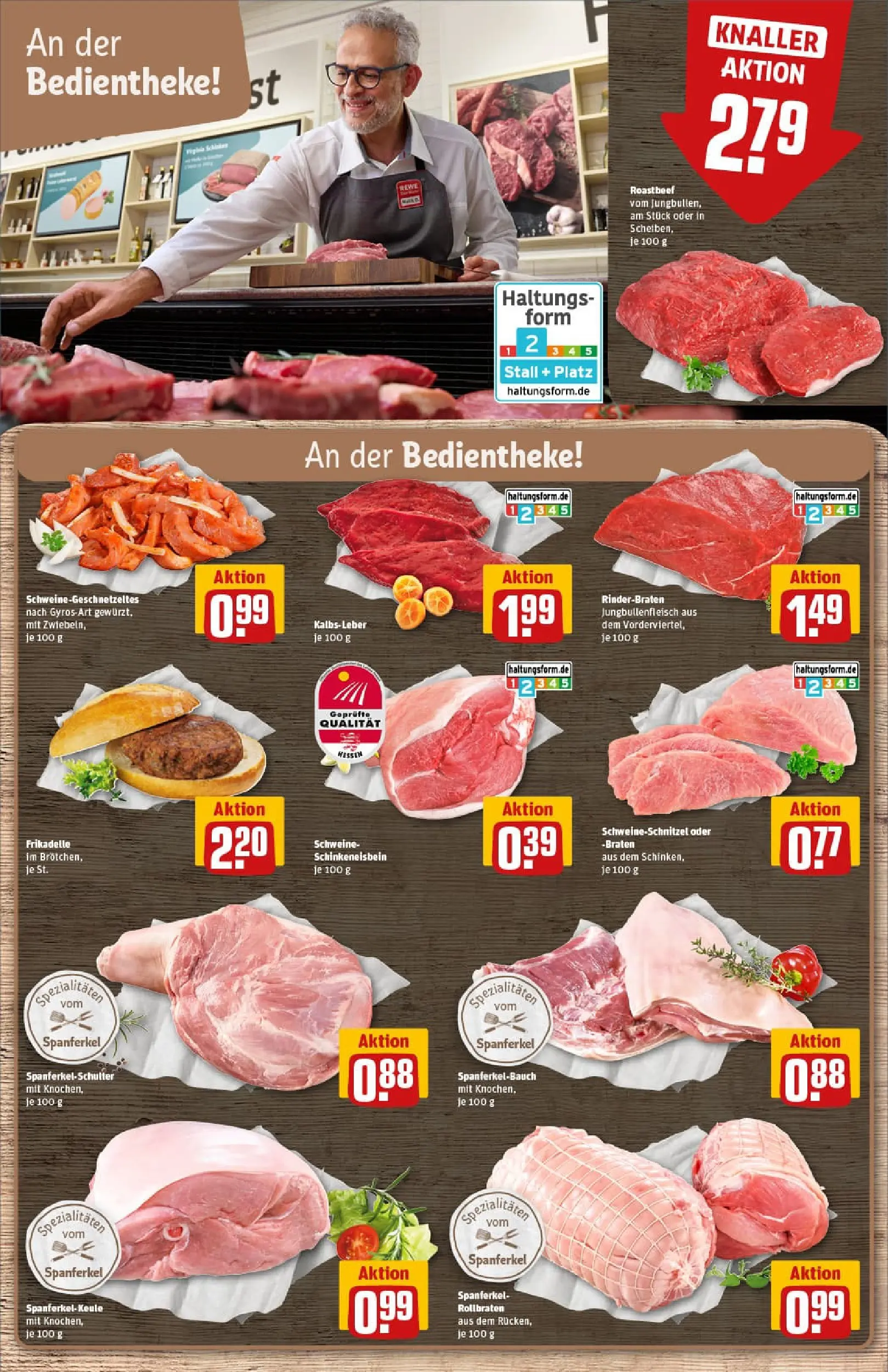 REWE Prospekt ab 26.01.2026 zum Blättern » Angebote | Seite: 9 | Produkte: Rinderbraten, Roastbeef, Gyros