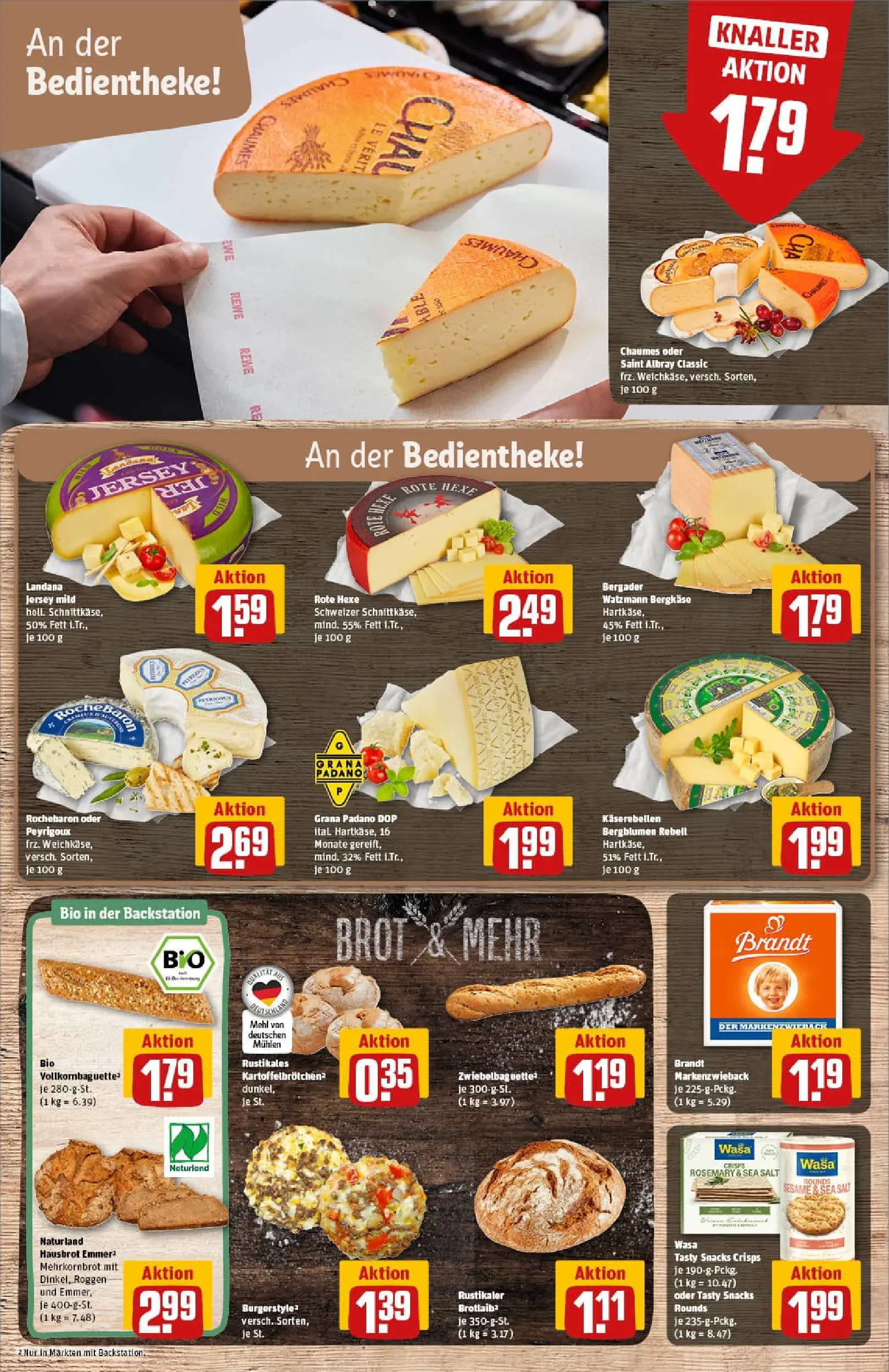 REWE Prospekt ab 26.01.2026 zum Blättern » Angebote | Seite: 11 | Produkte: Burger, Burger bun, Baguette, Brot