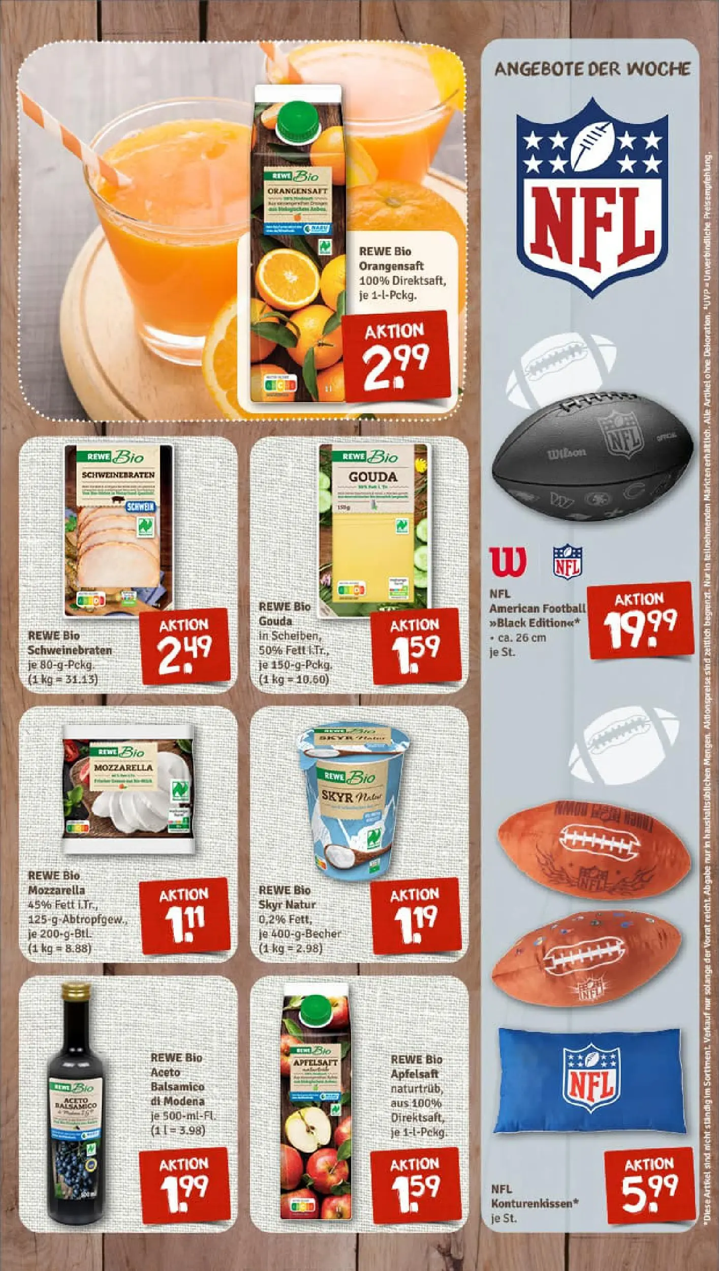 REWE Prospekt ab 26.01.2026 zum Blättern » Angebote | Seite: 7 | Produkte: Gouda, Apple, Skyr, Football