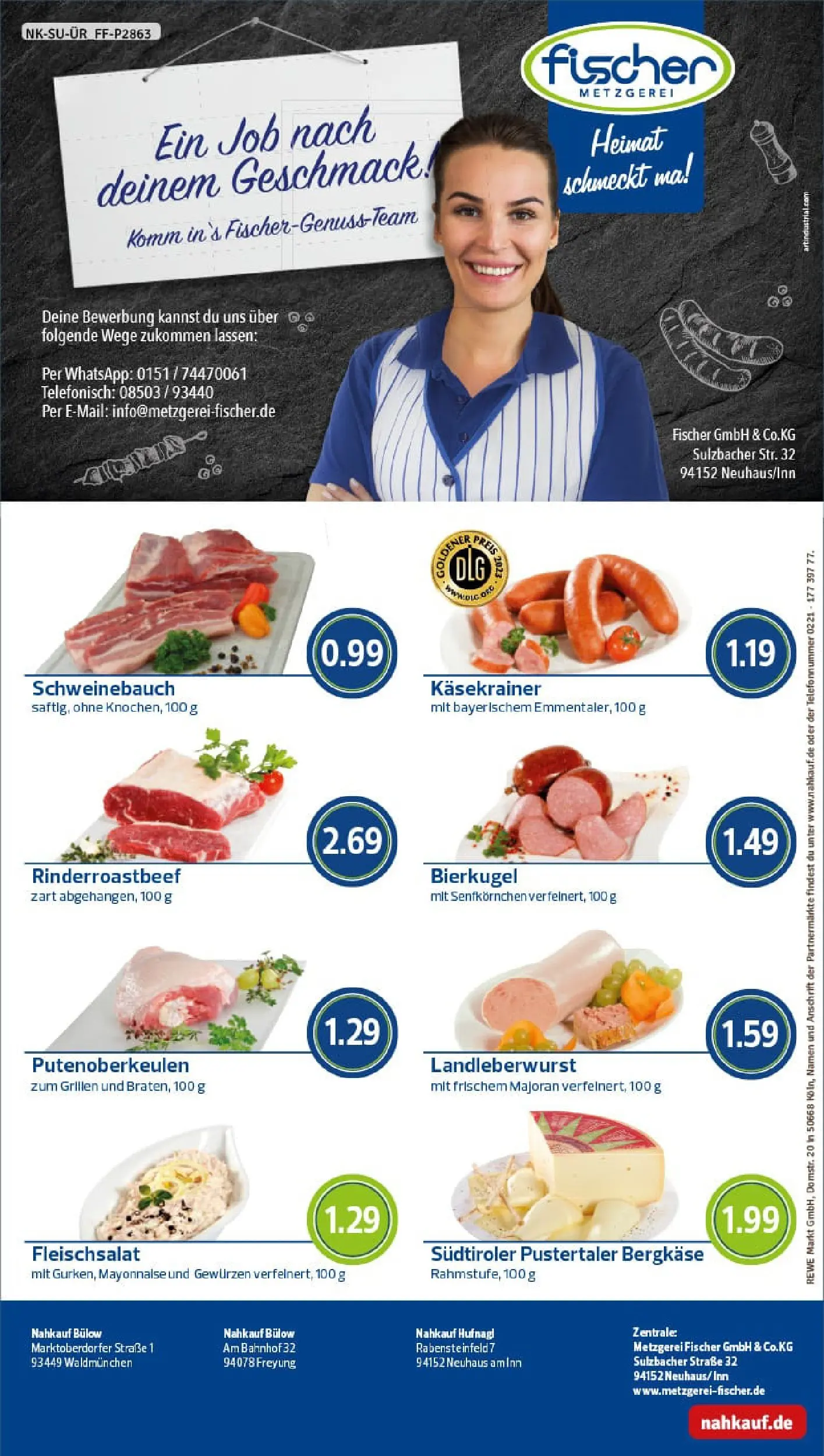 REWE Prospekt ab 26.01.2026 zum Blättern » Angebote | Seite: 8 | Produkte: Schweinebauch, Käsekrainer, Mayonnaise