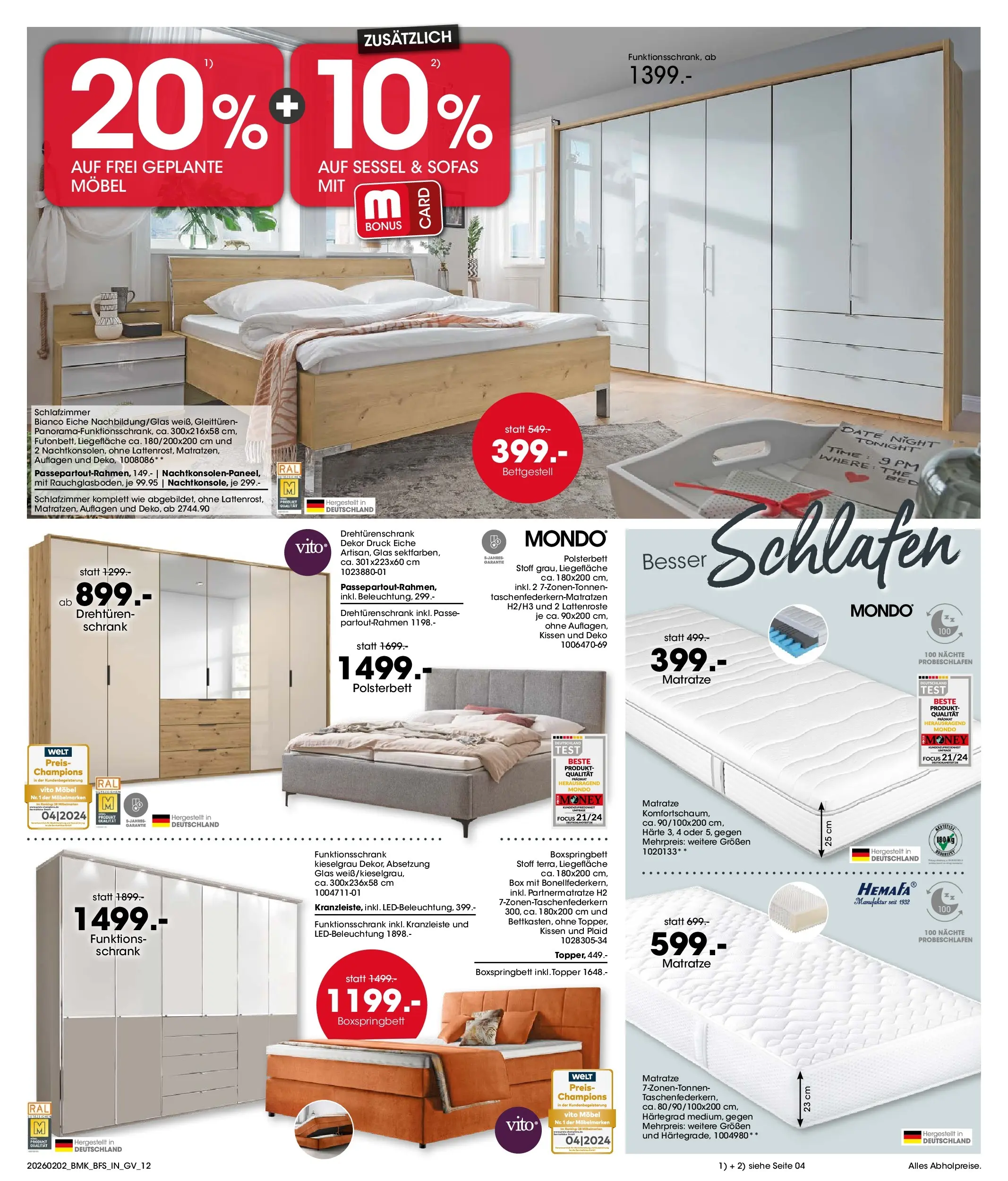 Möbel Martin - Möbel Martin: Wochenangebote (ab 01.02.2026) zum Blättern | Seite: 12