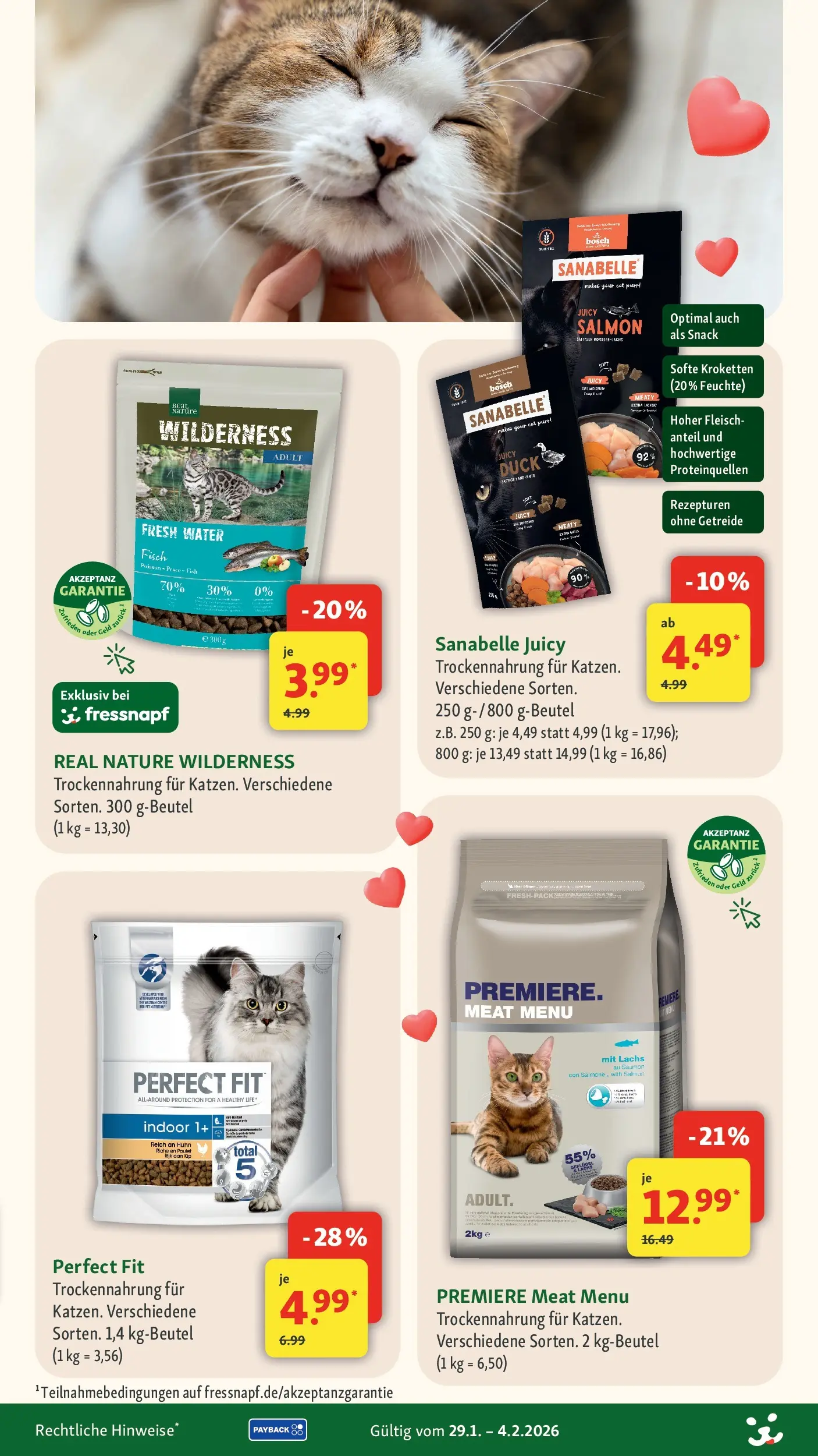 Fressnapf - Fressnapf: Liebe hat vier Pfoten (ab 28.01.2026) zum Blättern | Seite: 16 | Produkte: Fisch, Lachs, Getreide, Fleisch