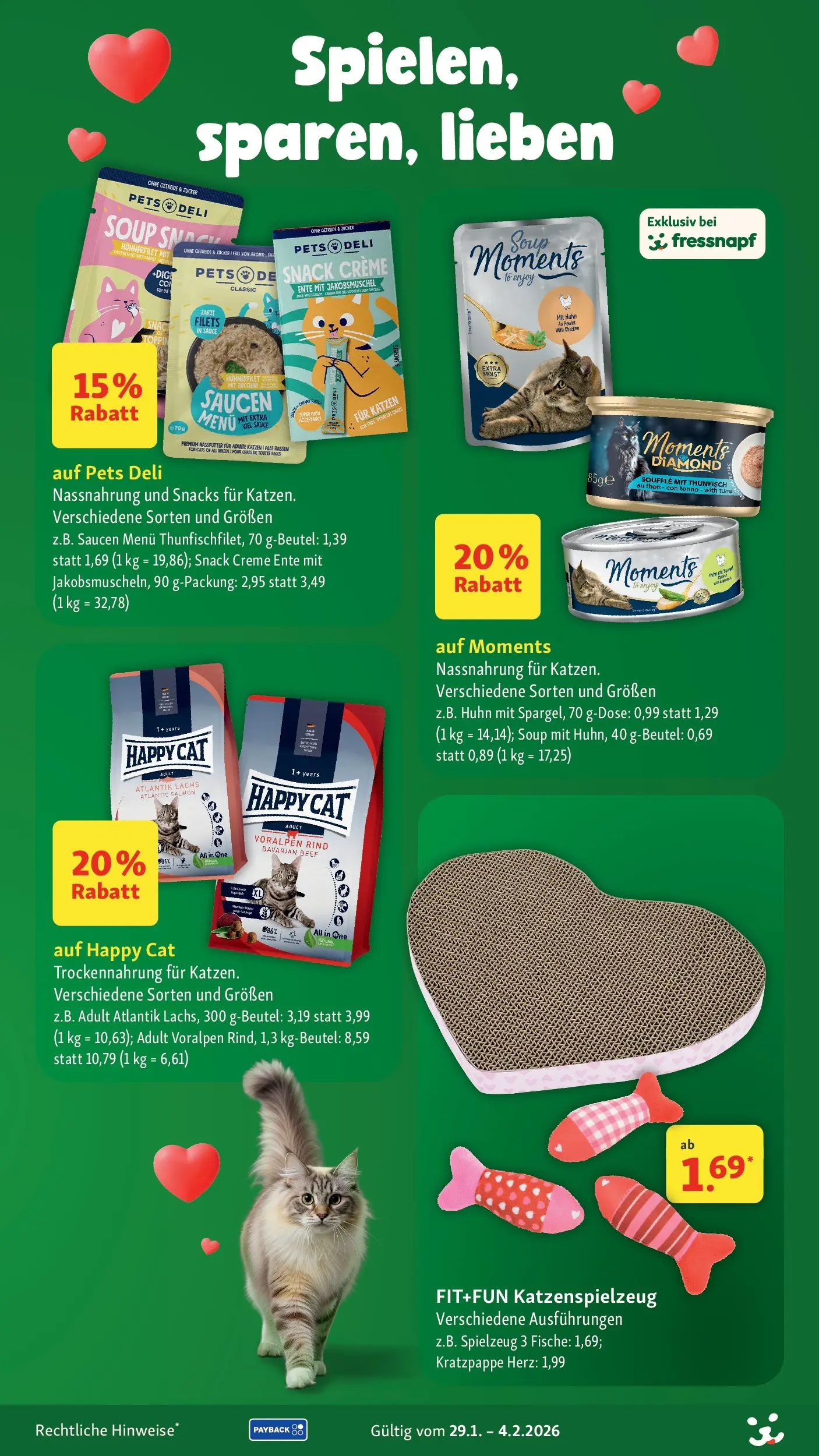 Fressnapf - Fressnapf: Liebe hat vier Pfoten (ab 28.01.2026) zum Blättern | Seite: 18 | Produkte: Thunfisch, Lachs, Getreide, Ente