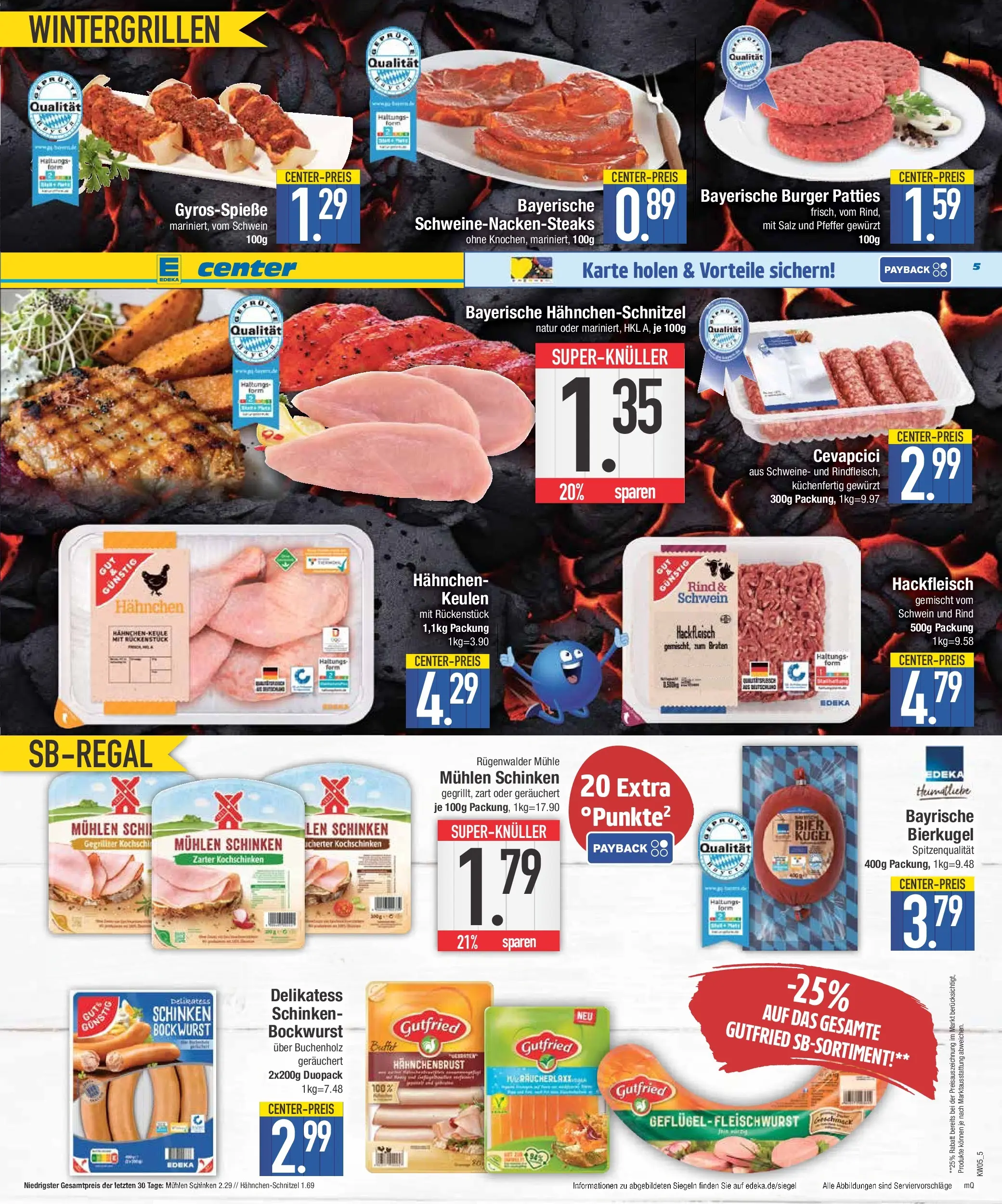 Edeka prospekt Traunstein	 (ab 26.01.2026) » Angebote Online | Seite: 5 | Produkte: Mühle, Burger, Salz, Hackfleisch