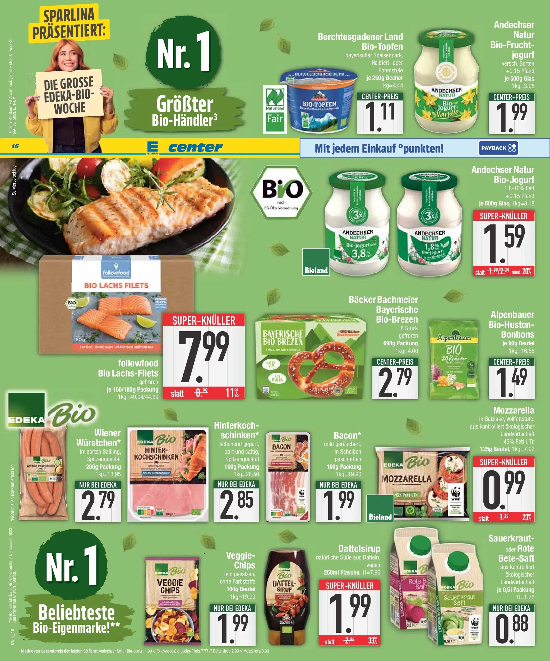 Edeka prospekt Traunstein	 (ab 26.01.2026) » Angebote Online | Seite: 16 | Produkte: Wiener wurstchen, Lachs, Saft, Chips